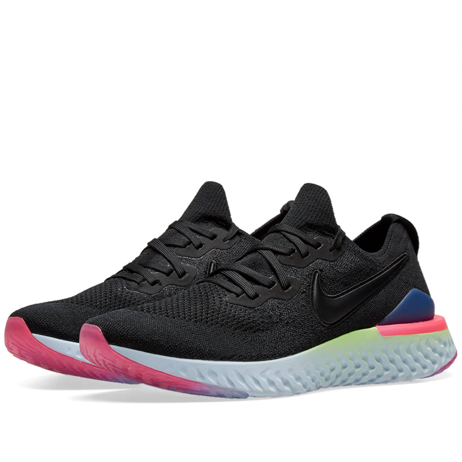 nike epic react flyknit 2 black pink