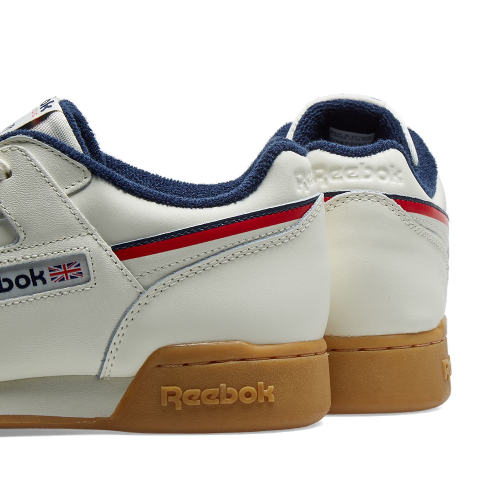 Reebok Workout Plus Vintage Gum - White, Collegiate Navy & Red