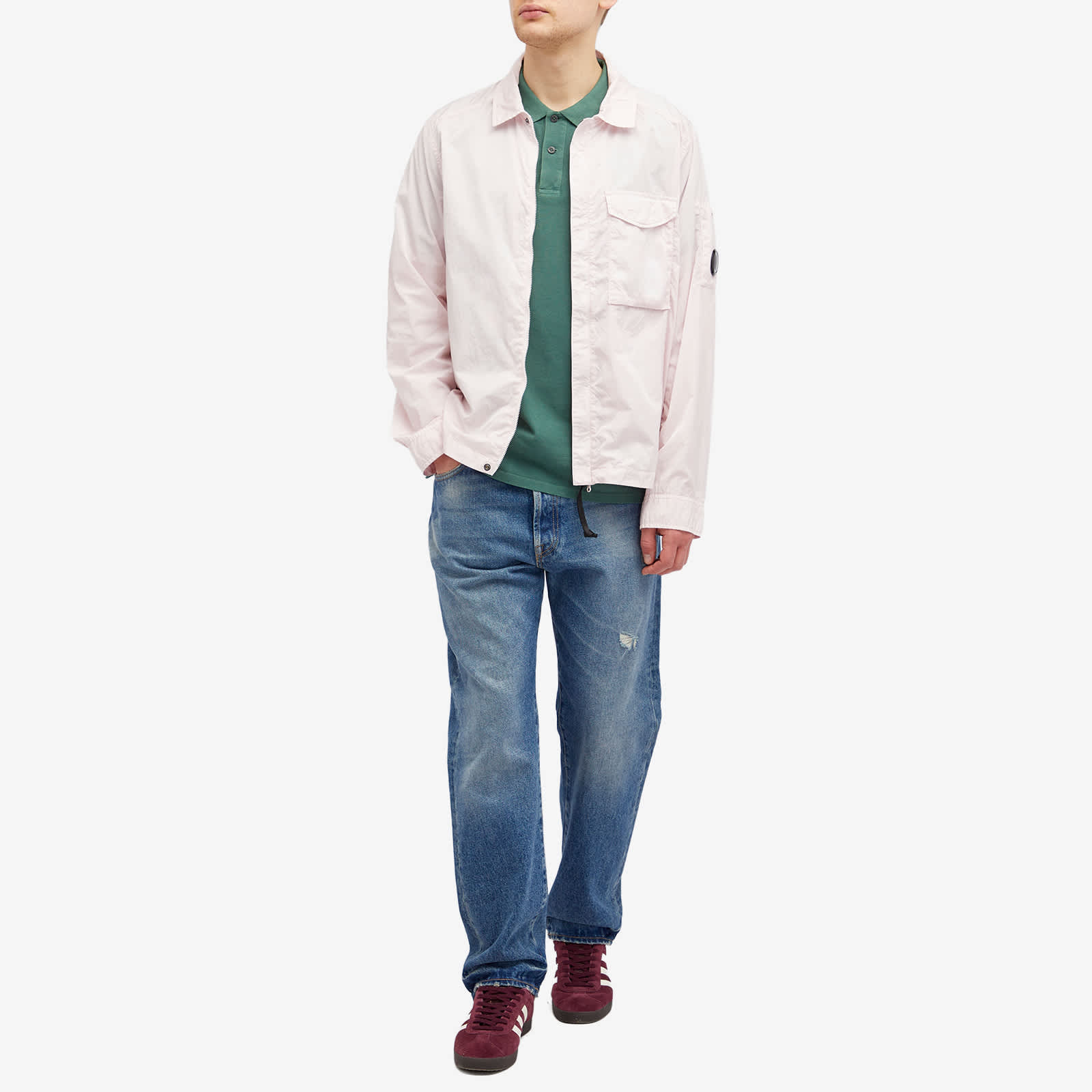 C.P. Company Chrome-R Pocket Overshirt - Heavenly Pink