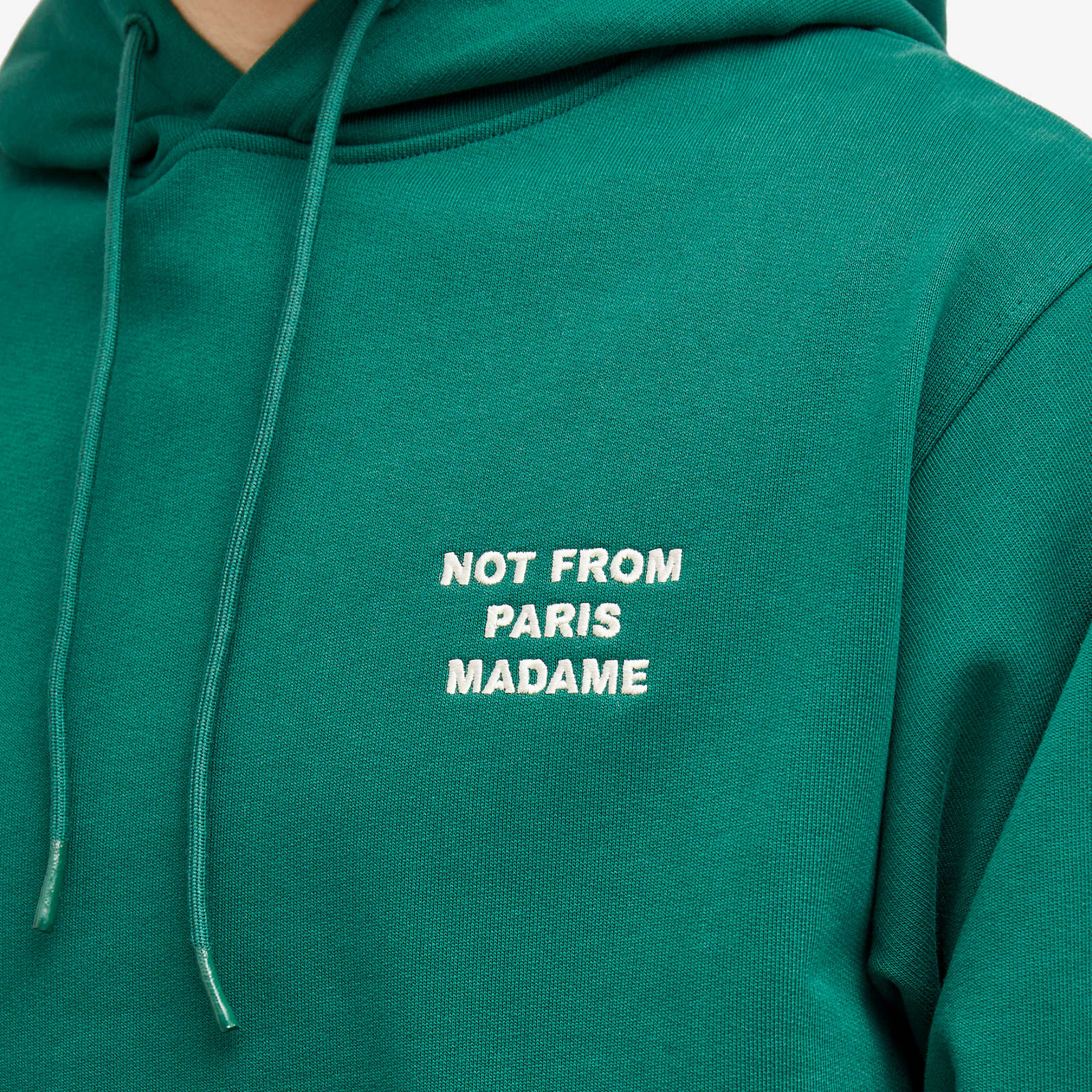 Drôle de Monsieur Not From Paris Madame Hoodie Forest Green | END. (GB)