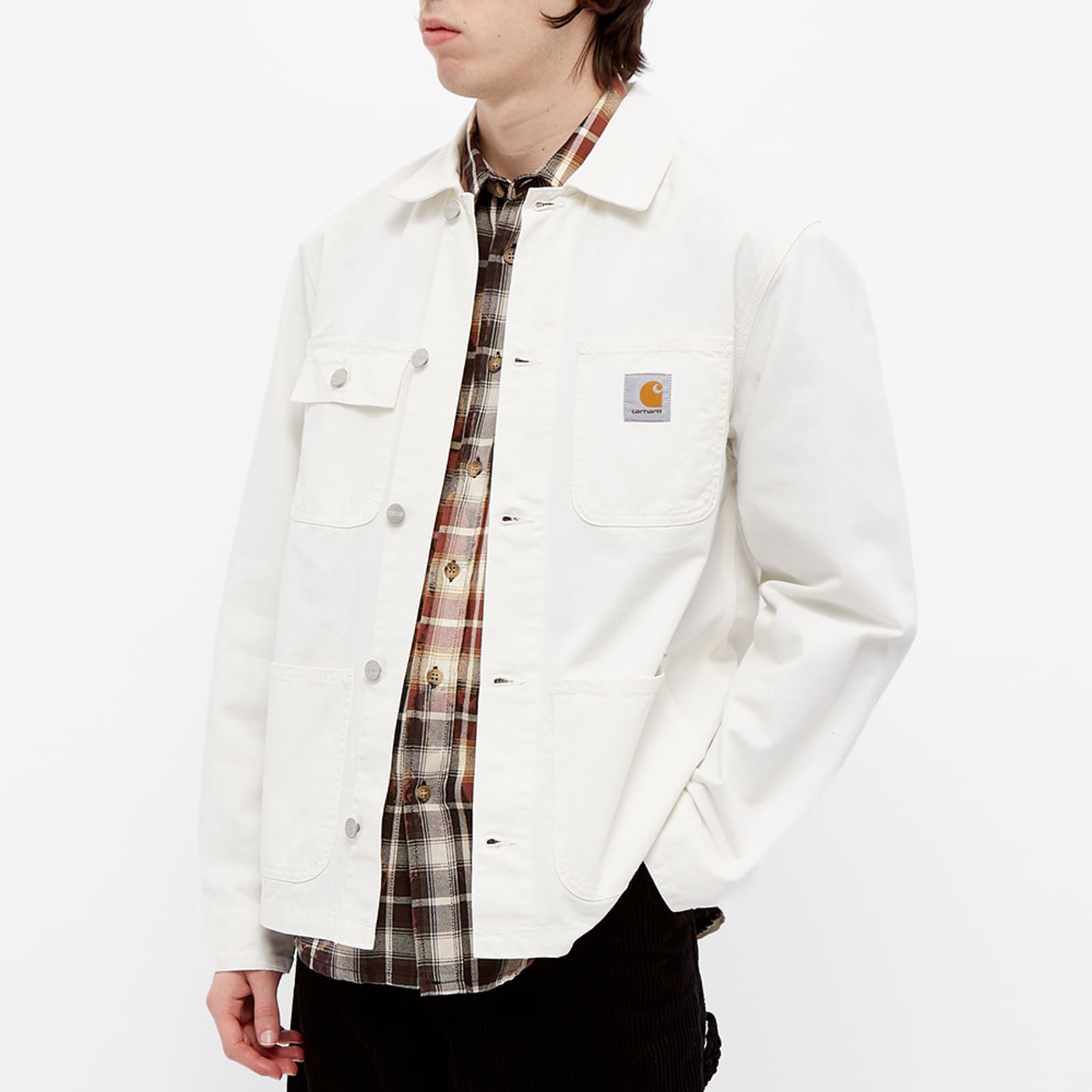 Carhartt WIP Michigan Chore Coat Off White Drill END.