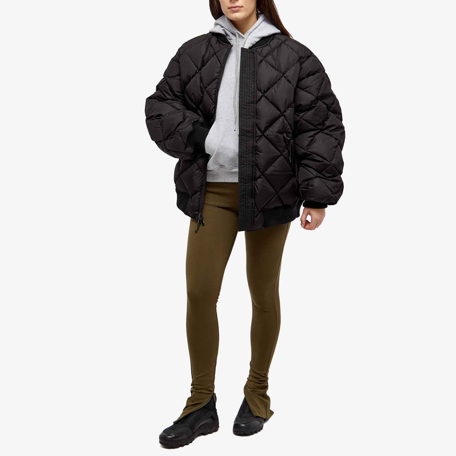 WARDROBE.NYC Side Zip Legging Military END. (UK)