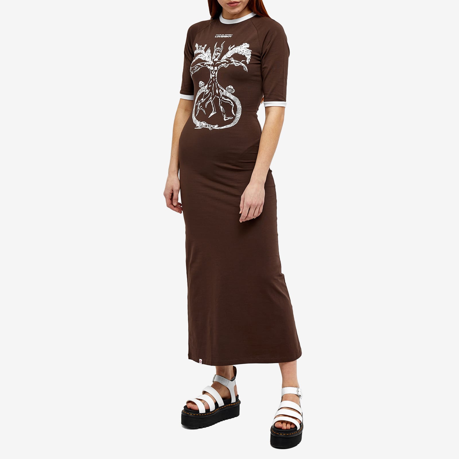 Charles Jeffrey Baby TShirt Maxi Dress Brown END. (US)