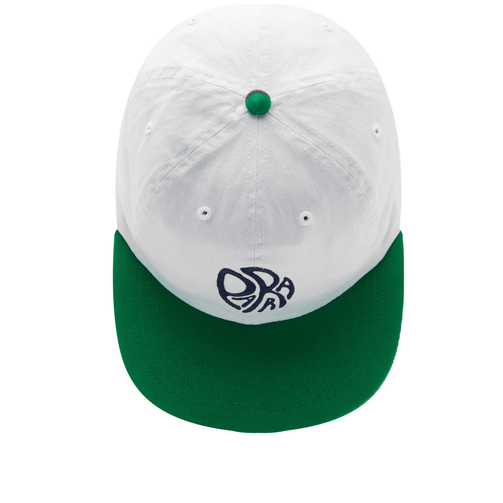 By Parra Circle Tweak Logo Cap Off White & Green END. (KR)