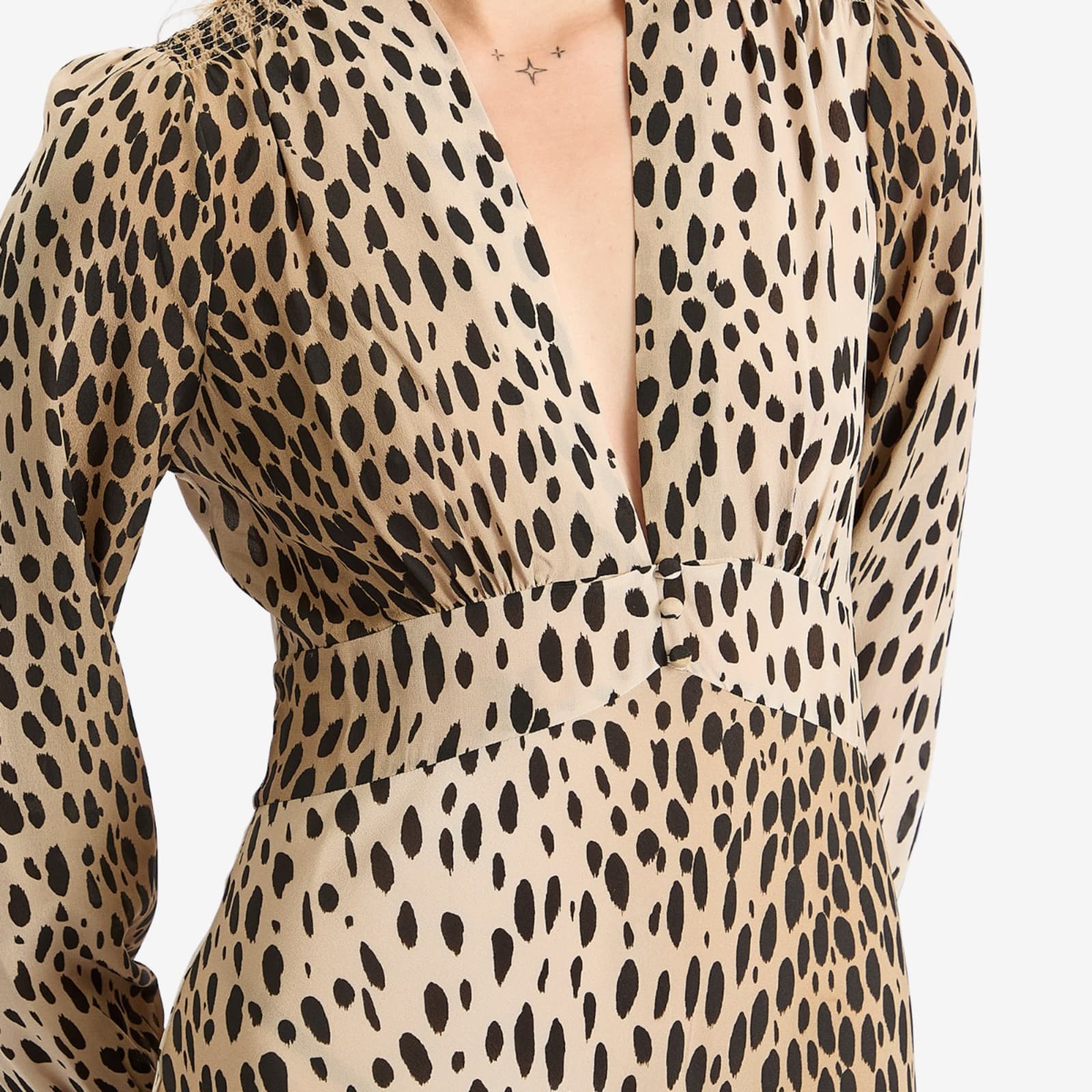 RIXO Emory Antelope Dress