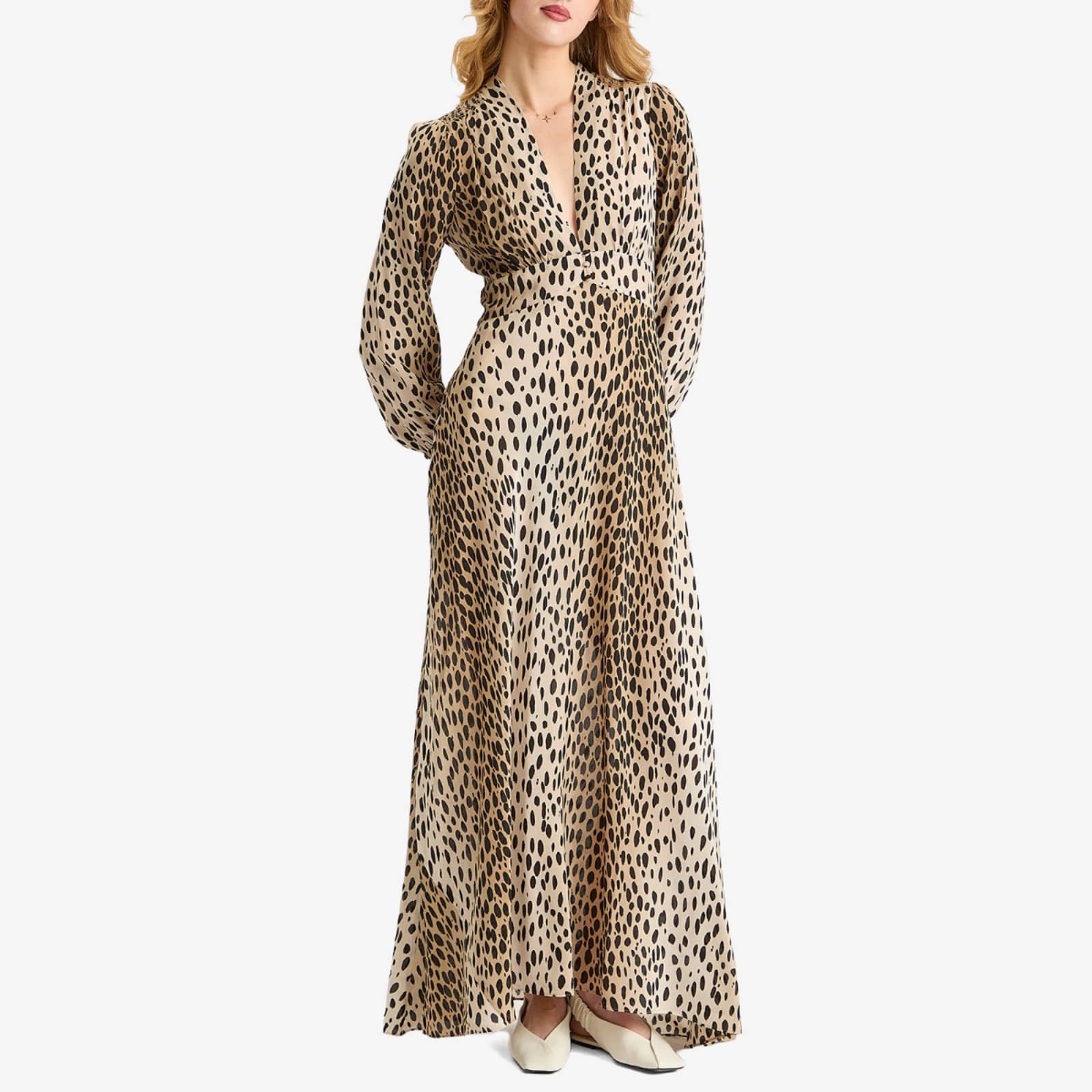 RIXO Emory Antelope Dress