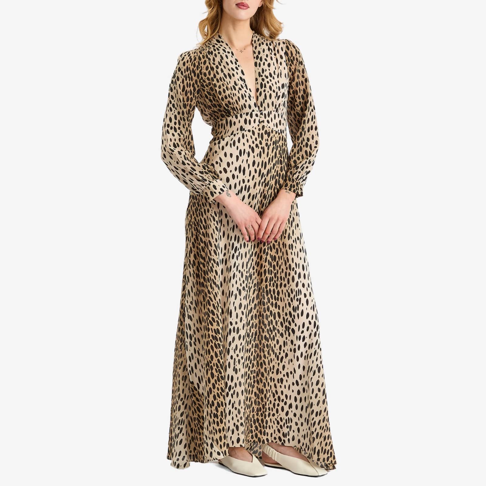 RIXO Emory Antelope Dress