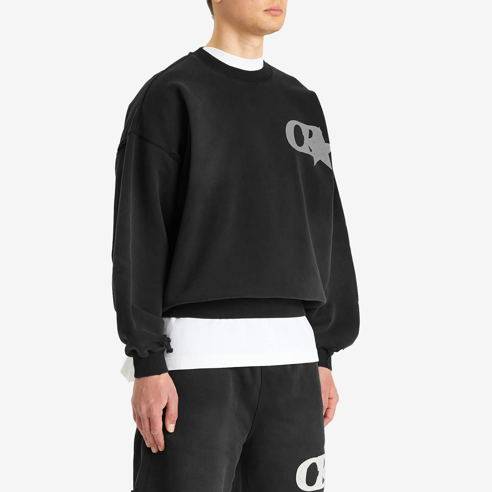 Cole Buxton CB Star Distressed Sweatshirt