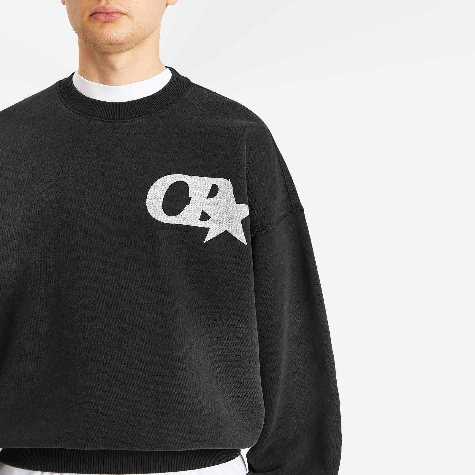 Cole Buxton CB Star Distressed Sweatshirt