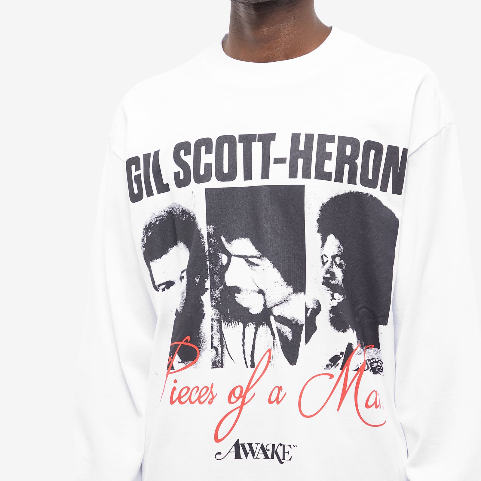 Awake NY x Long Sleeve Gil Scott Heron T Shirt White END (CA)