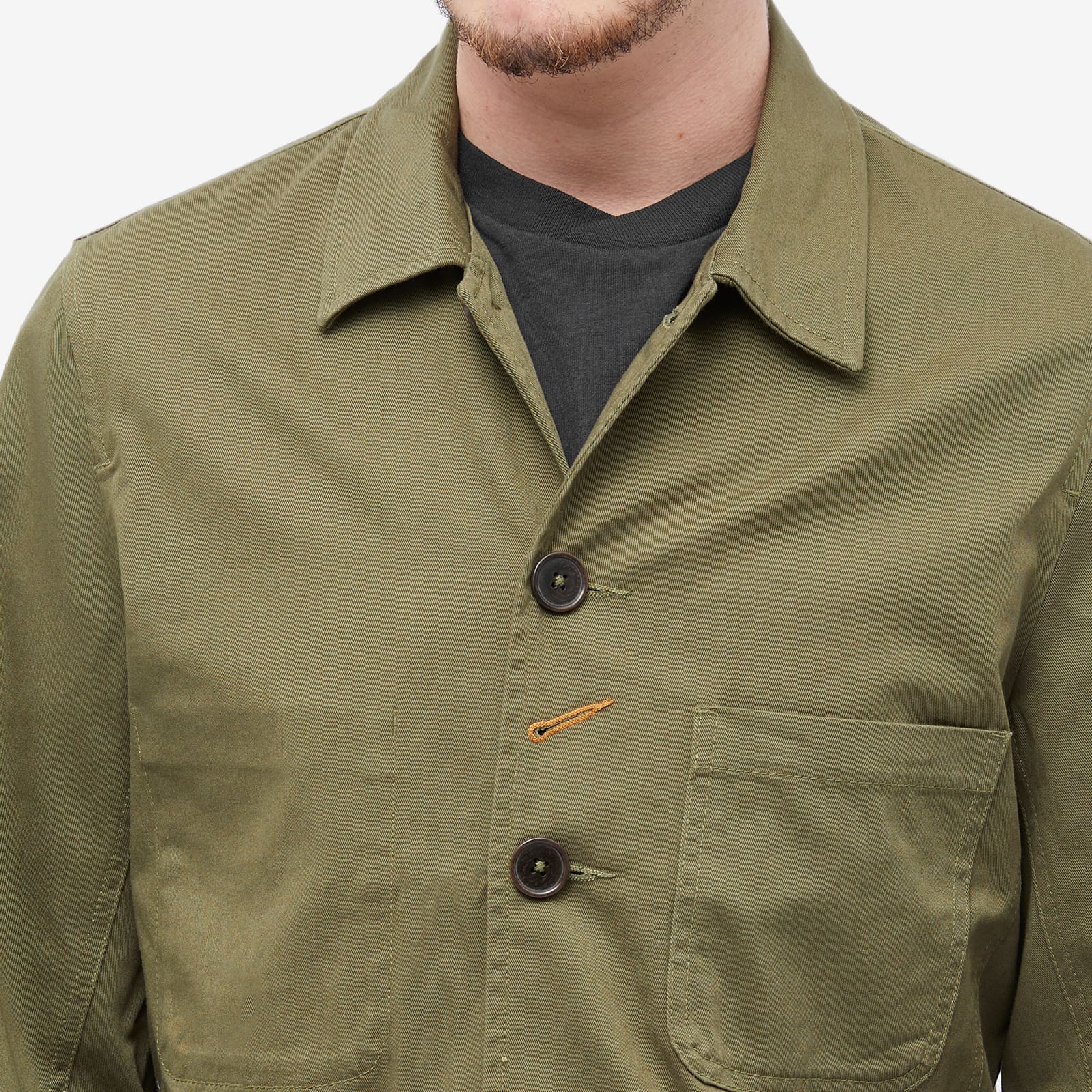 Universal Works Bakers Jacket Light Olive END.
