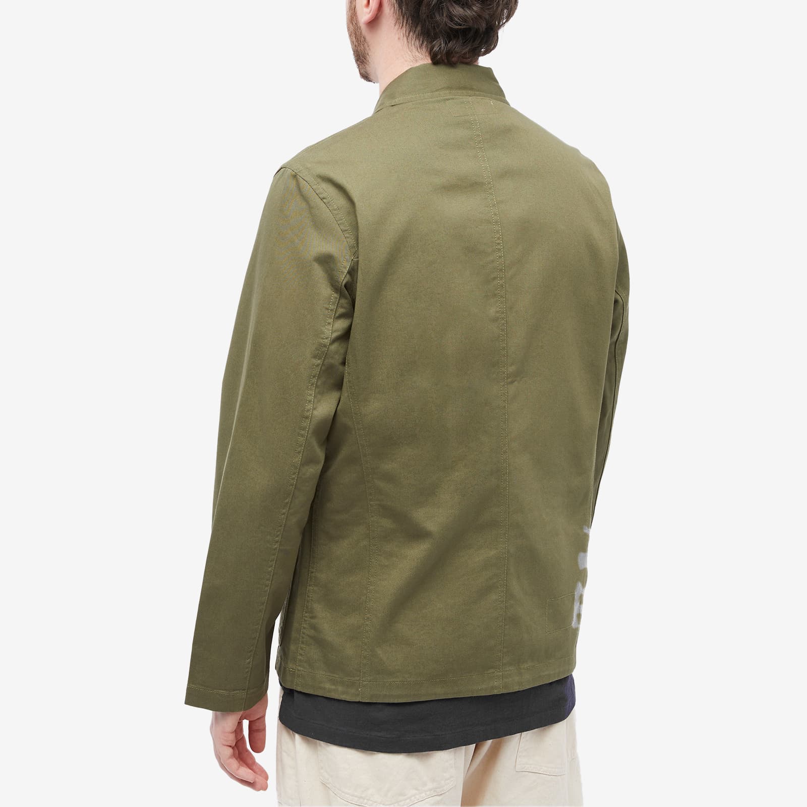 Universal Works Bakers Jacket Light Olive END.