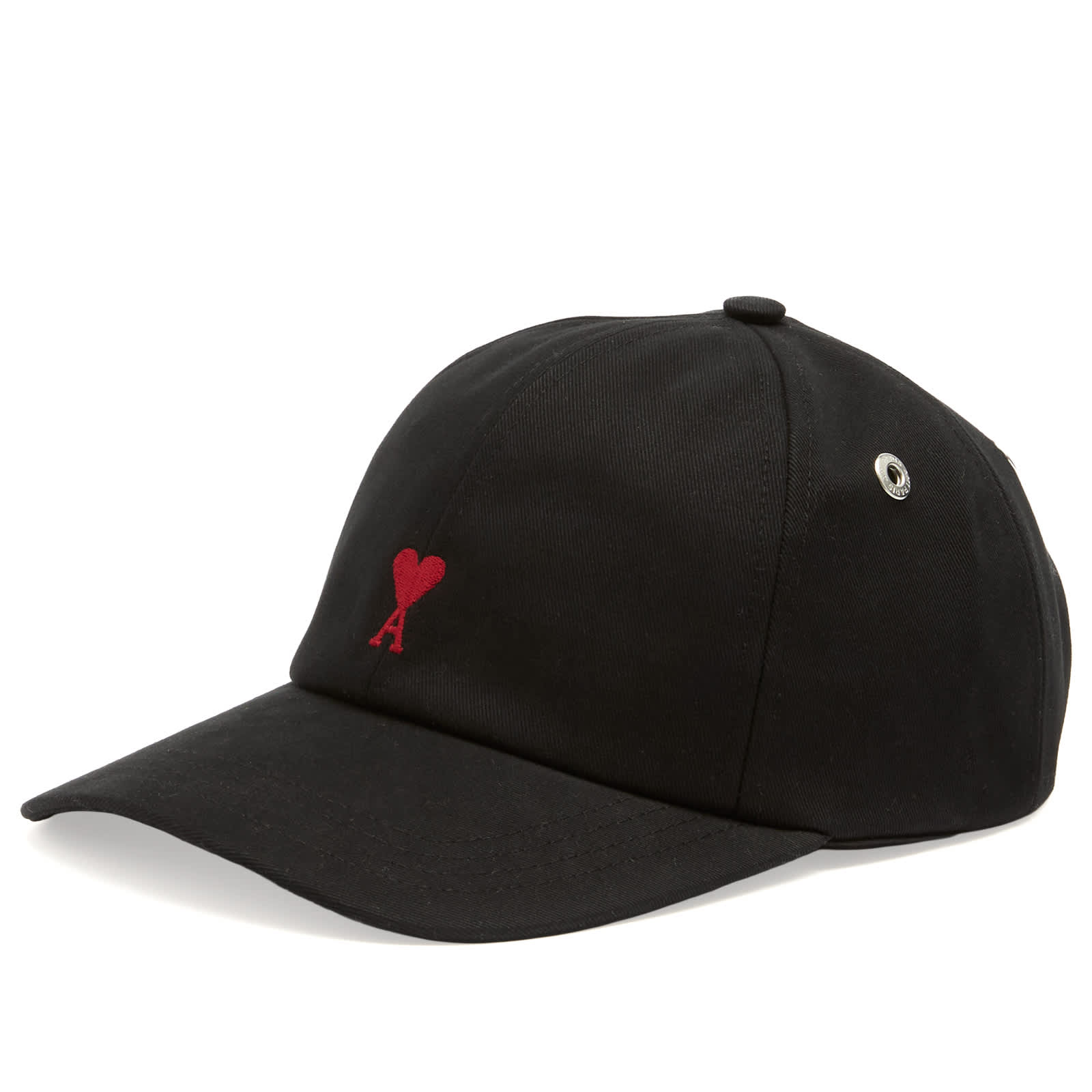 AMI Paris Soft Cotton Gabardine Cap - Noir