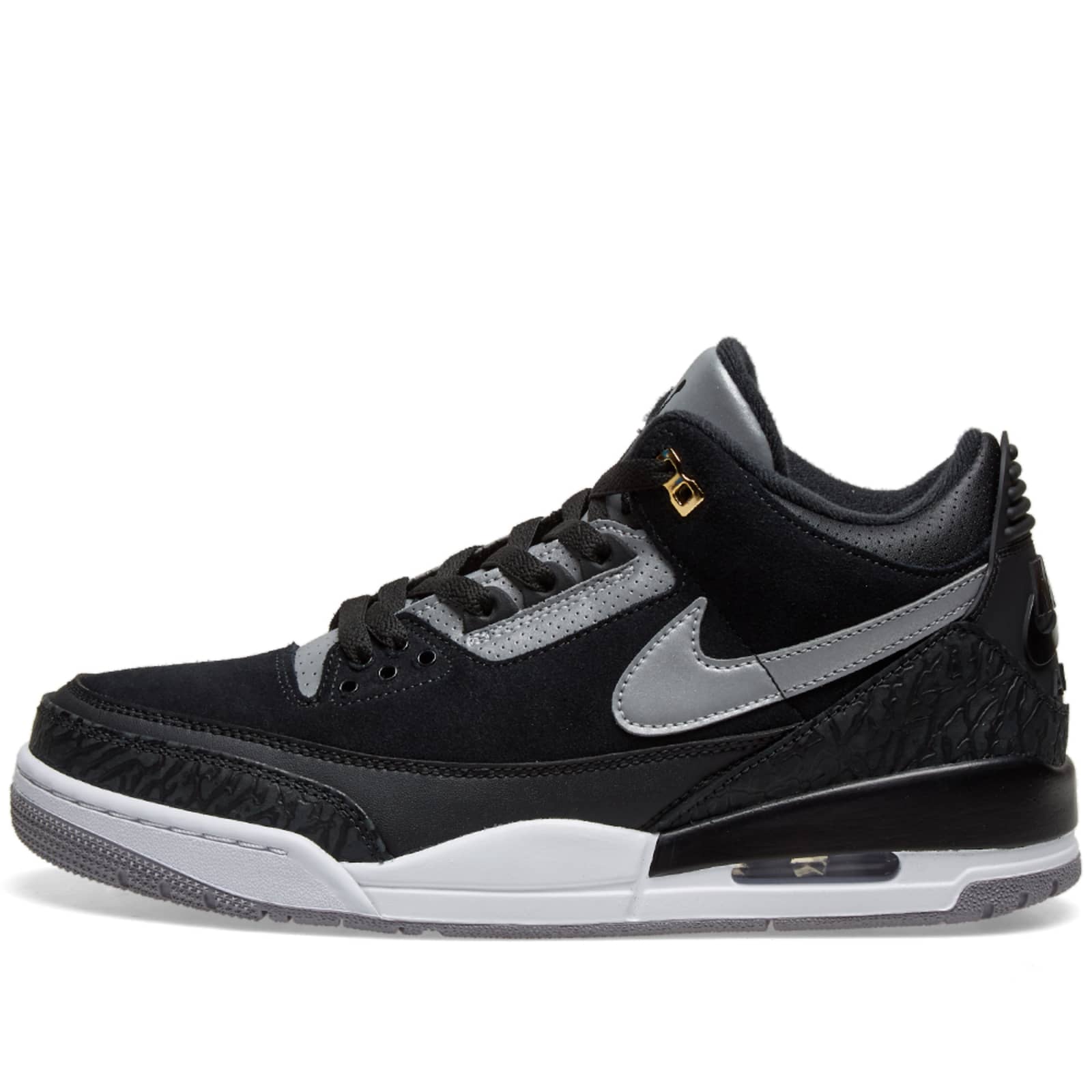 jordan 3 retro tinker black cement gold