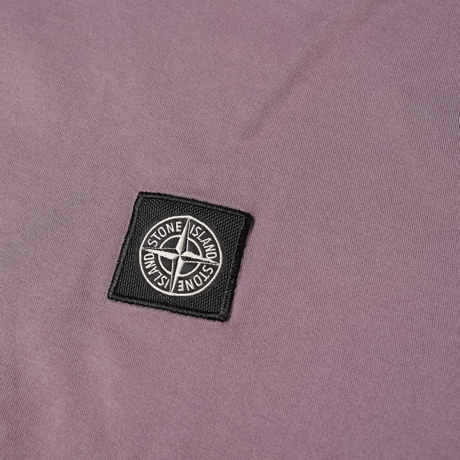 Stone Island Patch Logo T-Shirt - Mauve