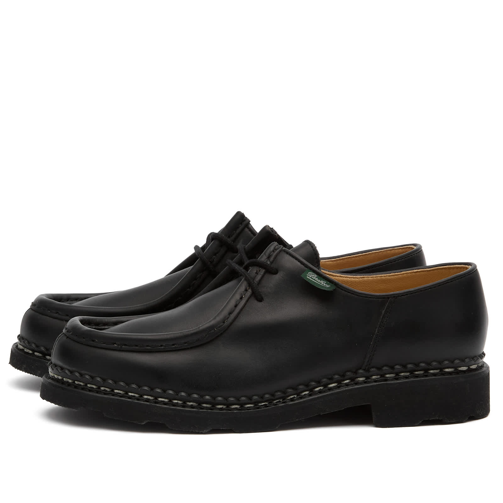 Paraboot Michael Leather Lace Up Derby Shoe - Black
