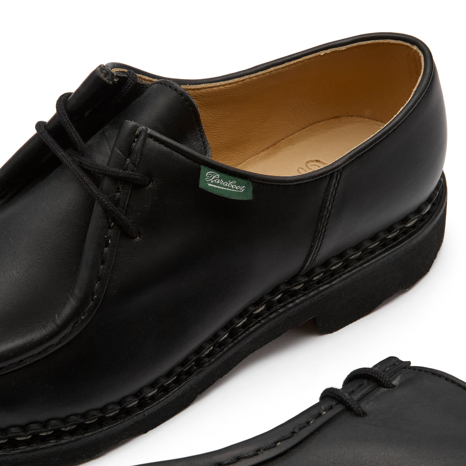 Paraboot Michael Leather Lace Up Derby Shoe - Black