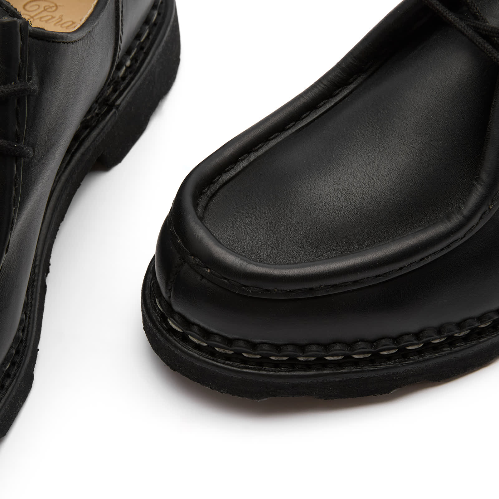 Paraboot Michael Leather Lace Up Derby Shoe - Black