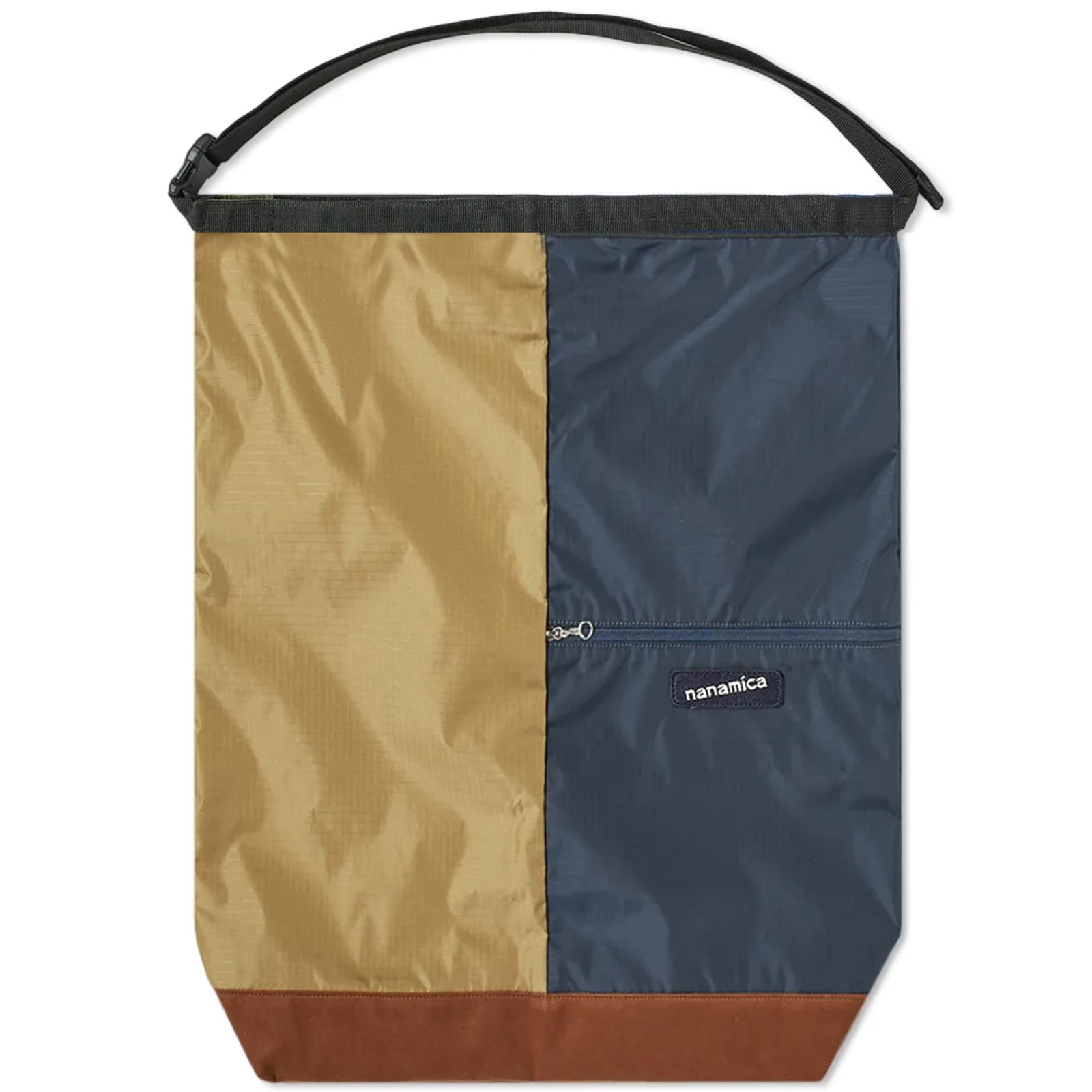 Nanamica Medium Utility Shoulder Bag Beige & Navy END.