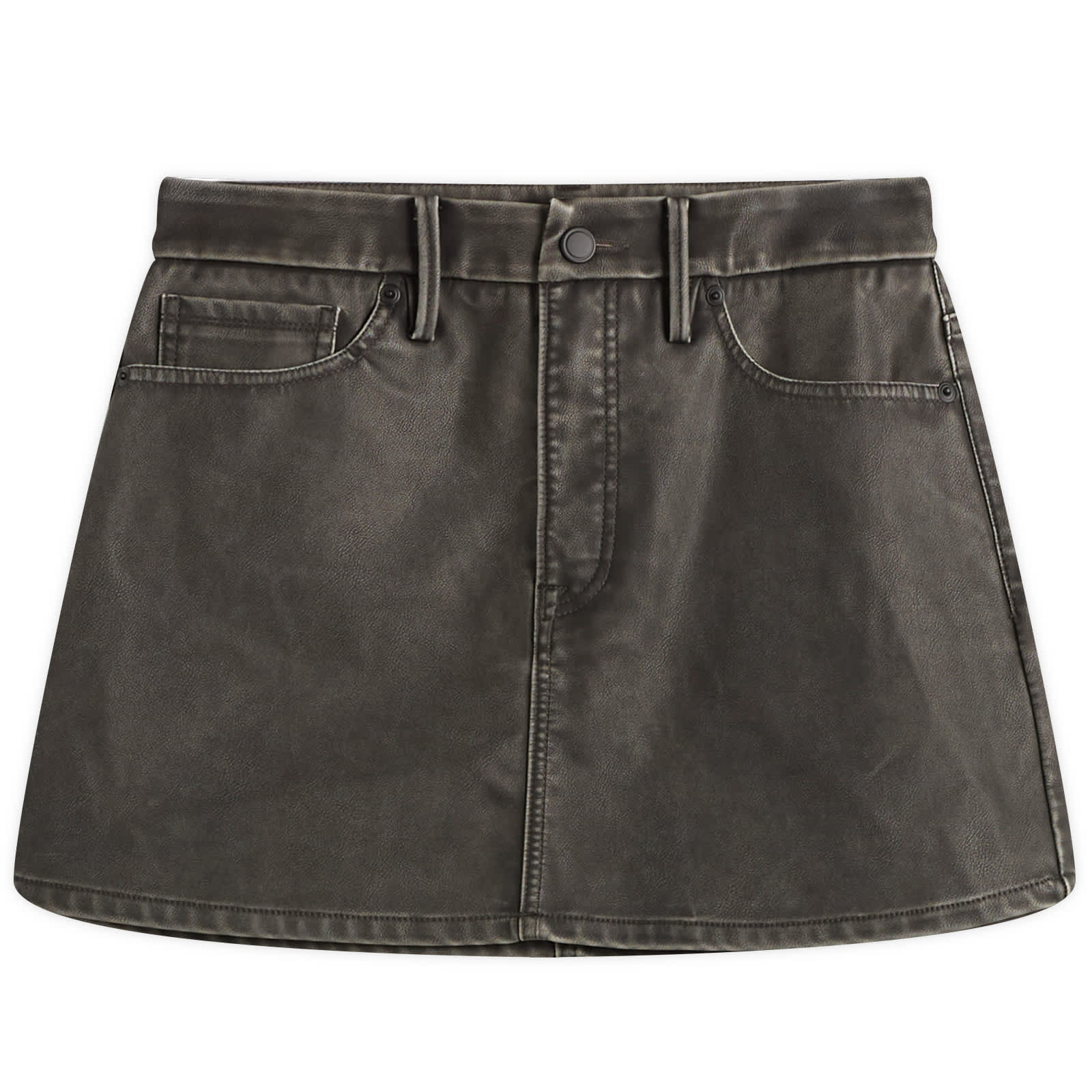 Good American Faux Leather Good 90s Mini Skirt Black (AU)