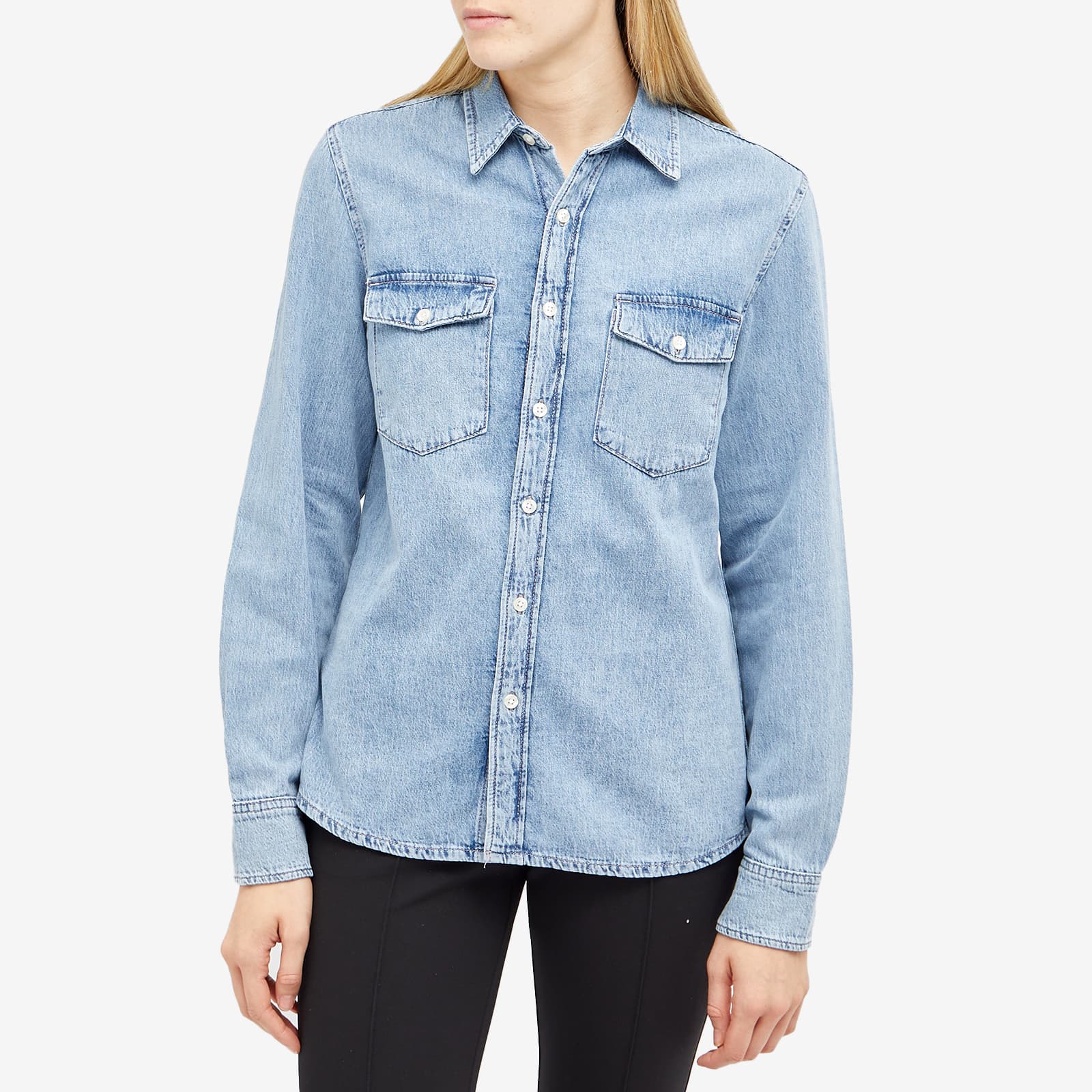 WARDROBE.NYC Denim Shirt Blue END. (GB)