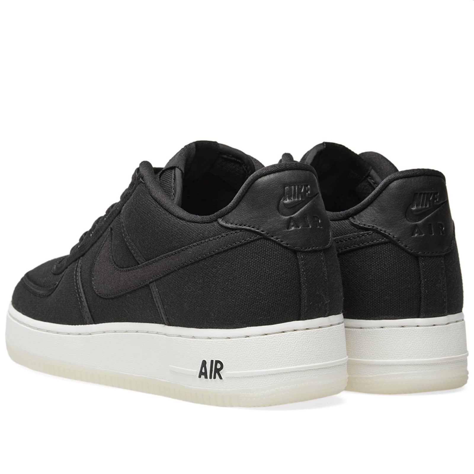 air force 1 low retro qs black white