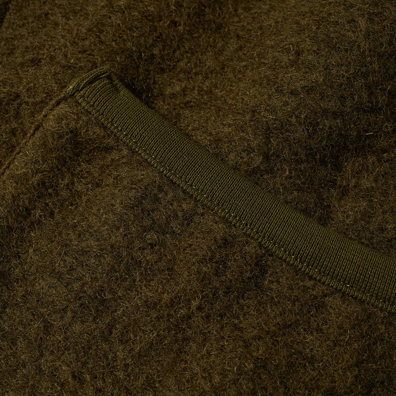 Universal Works Zip Wool Fleece Waistcoat Olive END. (GB)