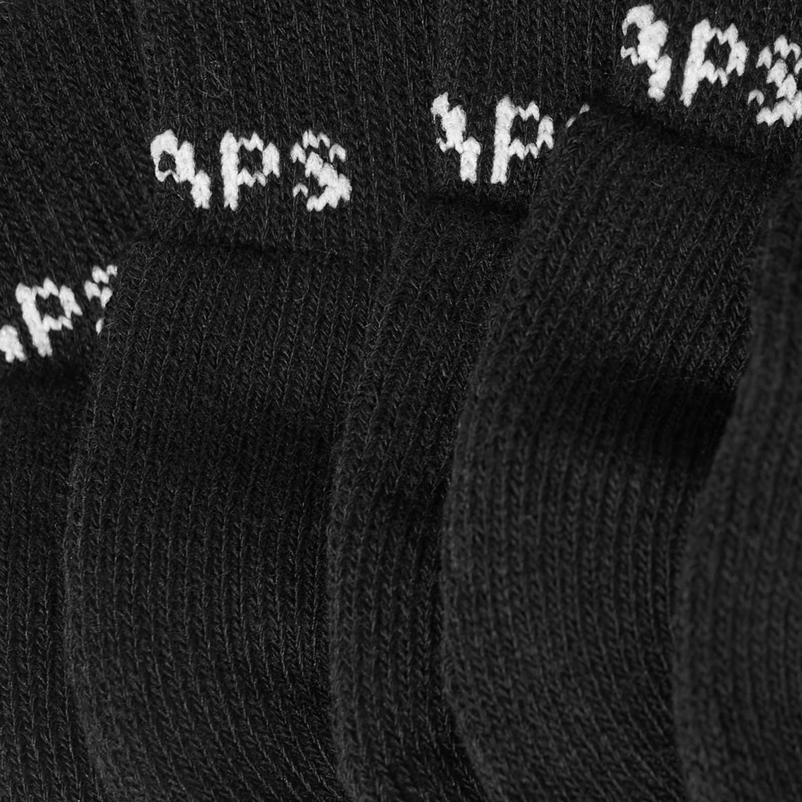 WTAPS Skivvies Half Sock - 3-Pack - Black