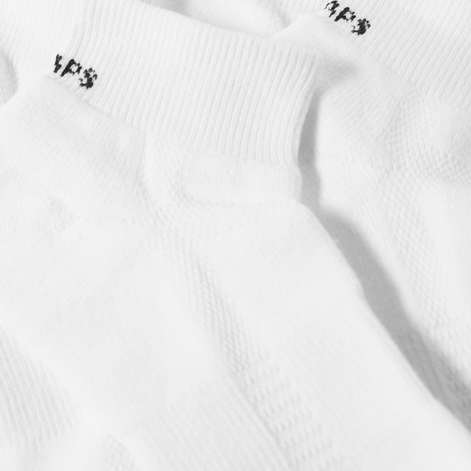 WTAPS Skivvies Half Sock - 3-Pack - White