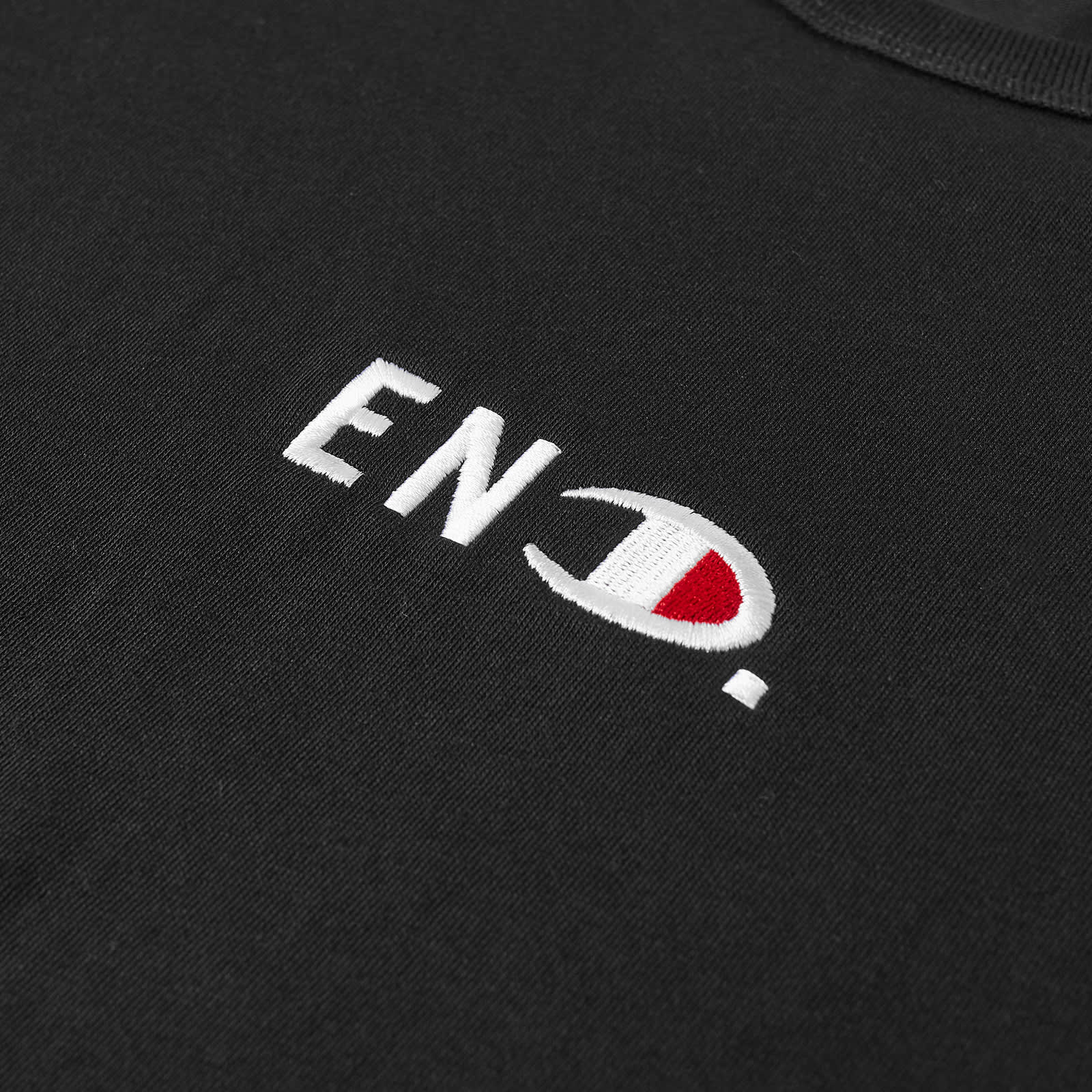 END. x Champion Reverse Weave TShirt Black END. (GB)