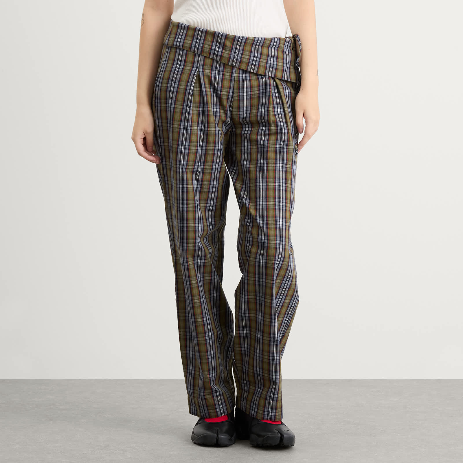 Damson Madder Fia Check Trousers