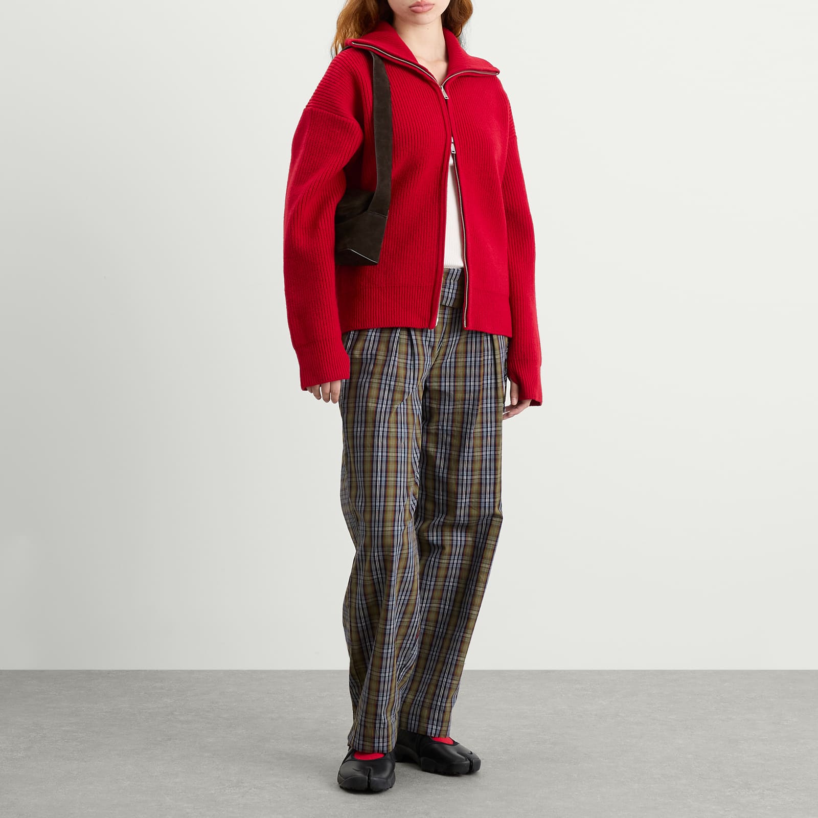 Damson Madder Fia Check Trousers