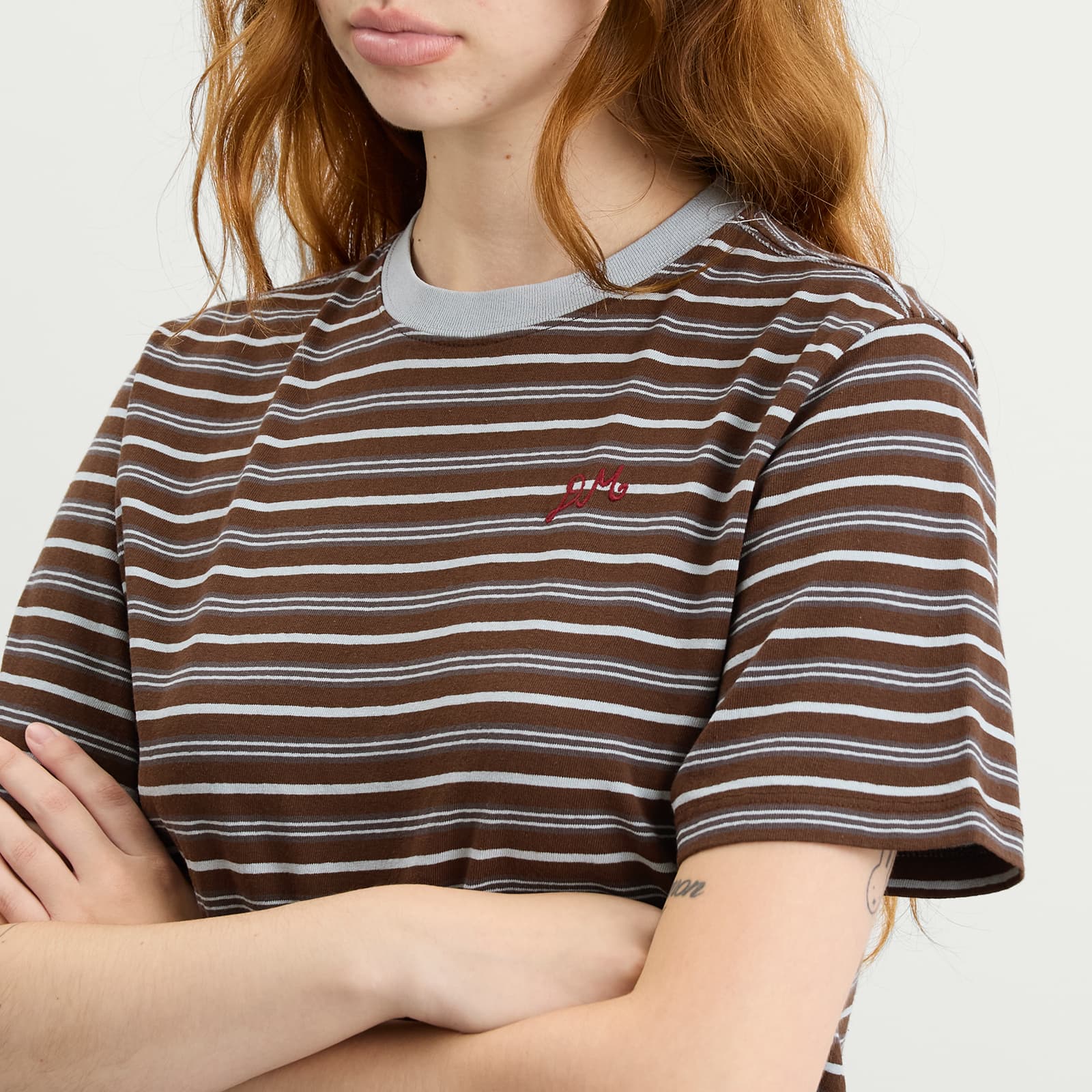 Damson Madder Ariel Relaxed Stripe T-Shirt