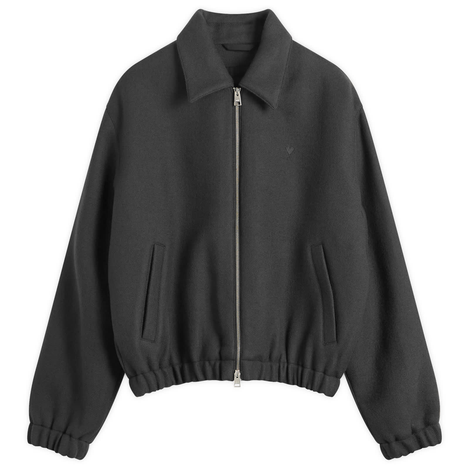 AMI Paris Boiled Wool Gabardine ADC Jacket - Anthracite