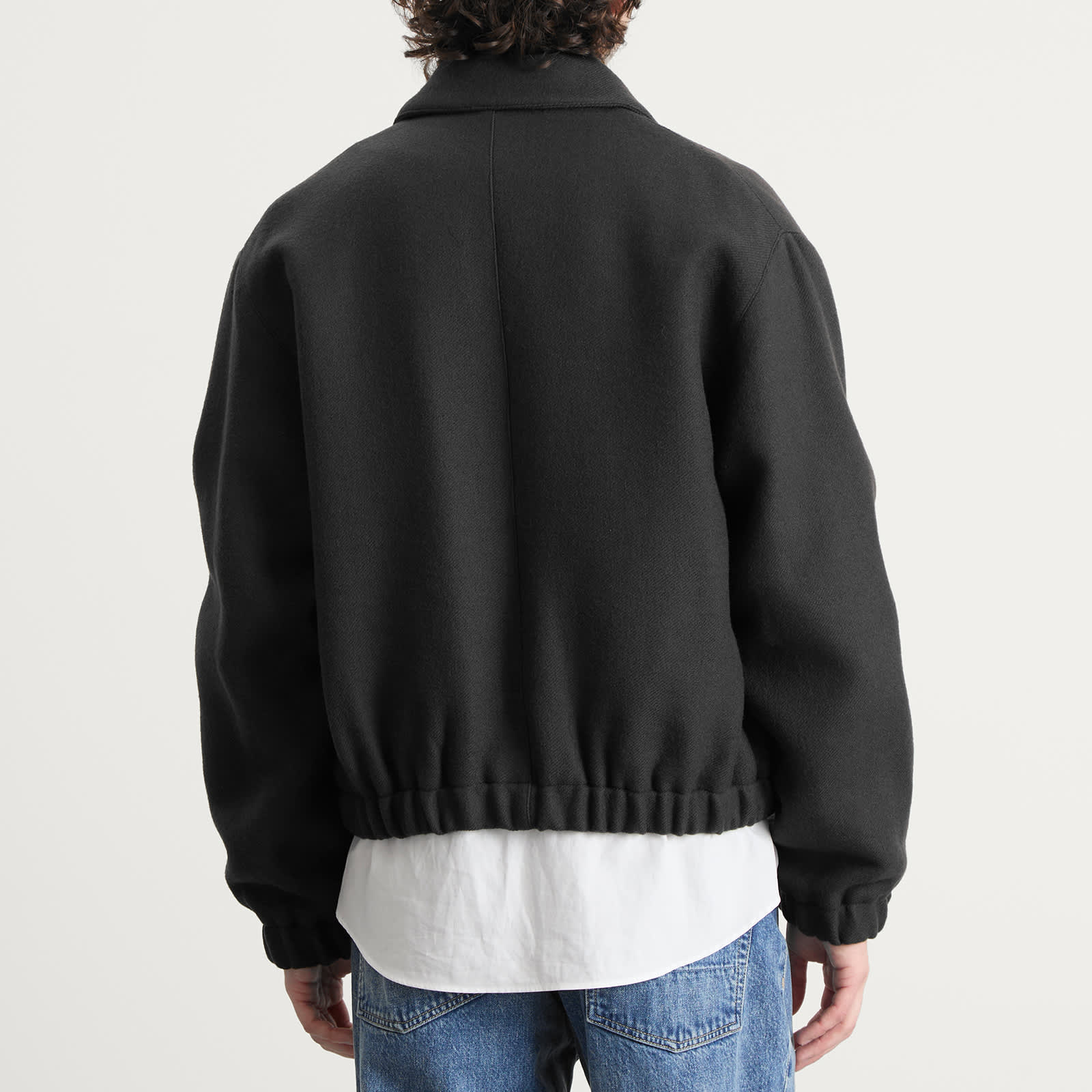 AMI Paris Boiled Wool Gabardine ADC Jacket - Anthracite