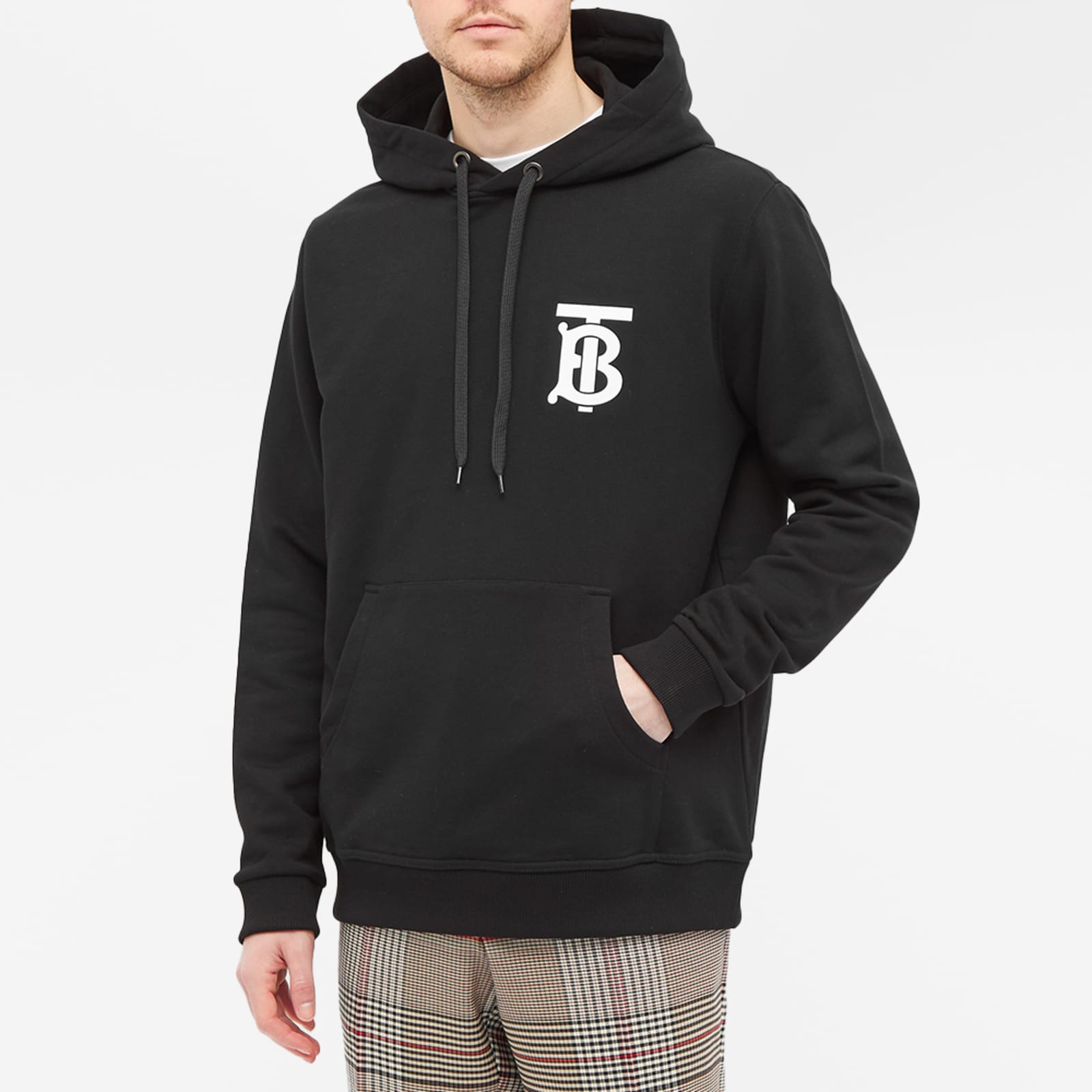 Burberry Landon TB Logo Hoody - Black