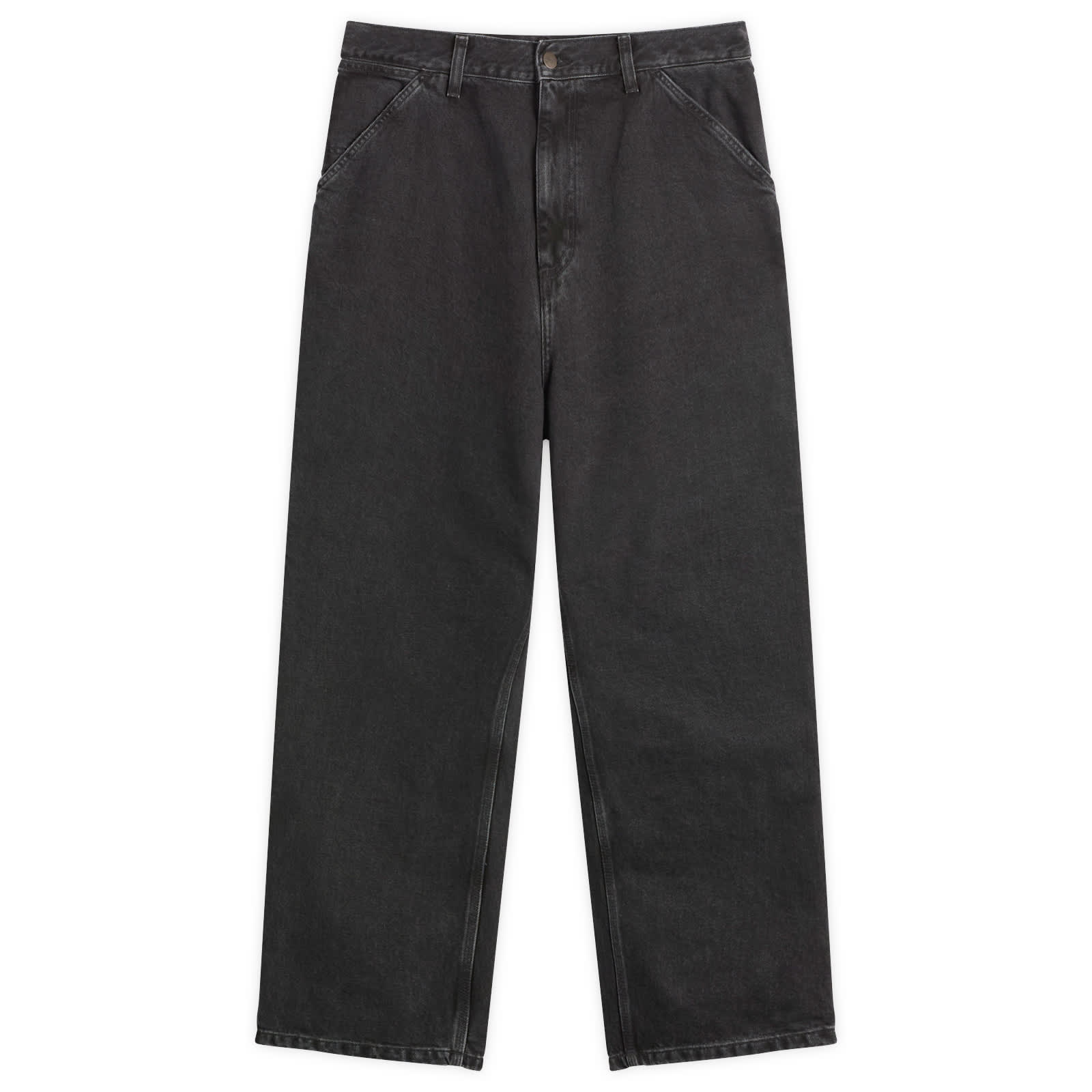 Carhartt WIP Denim Single Knee Pant - Black Stone Washed