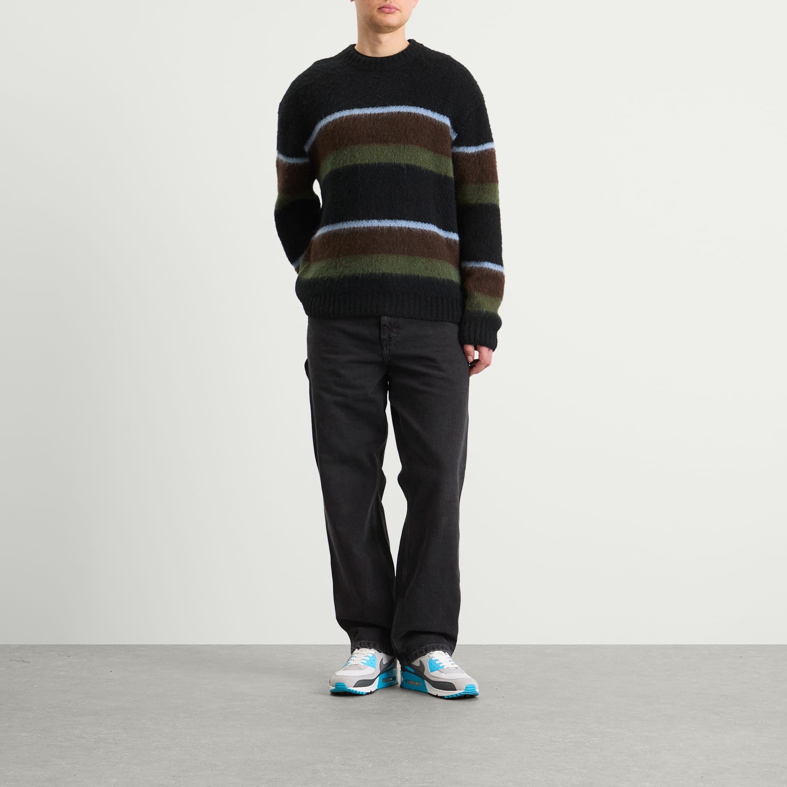 Carhartt WIP Denim Single Knee Pant - Black Stone Washed