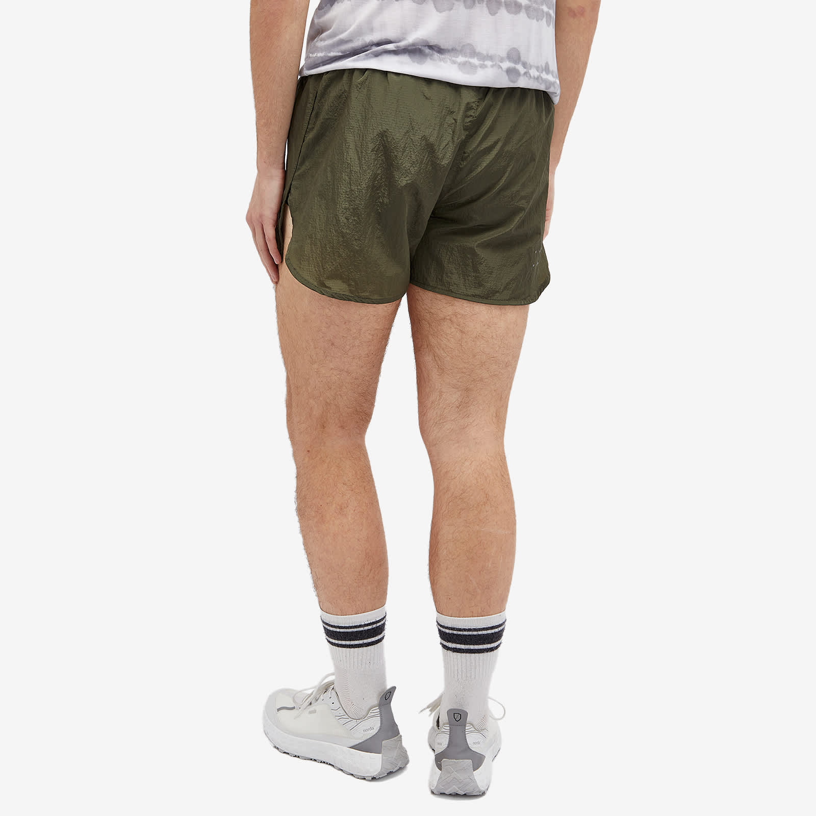 Over Over 4" Track Short - Olive Rip