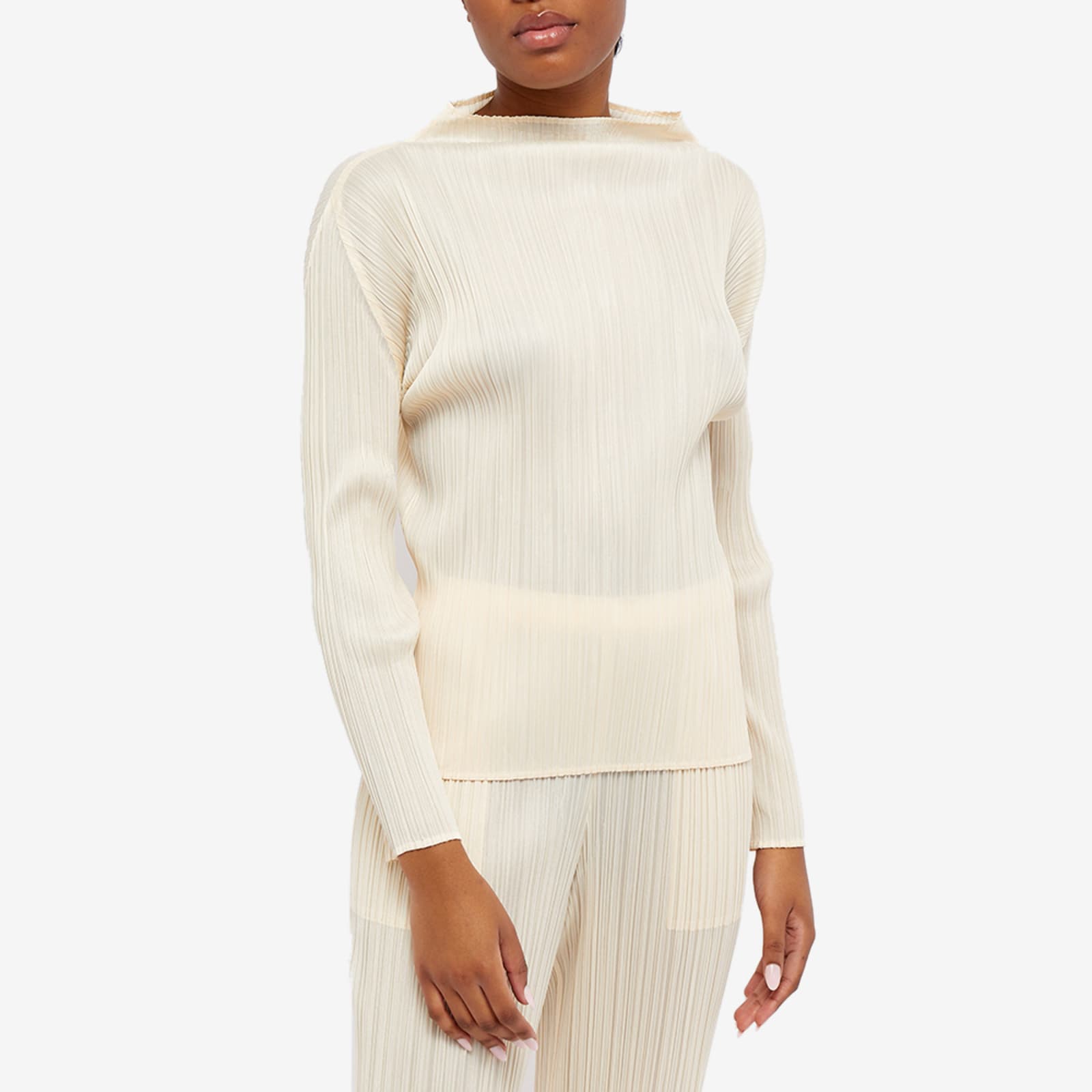 Pleats Please Issey Miyake Shirt - Light Beige