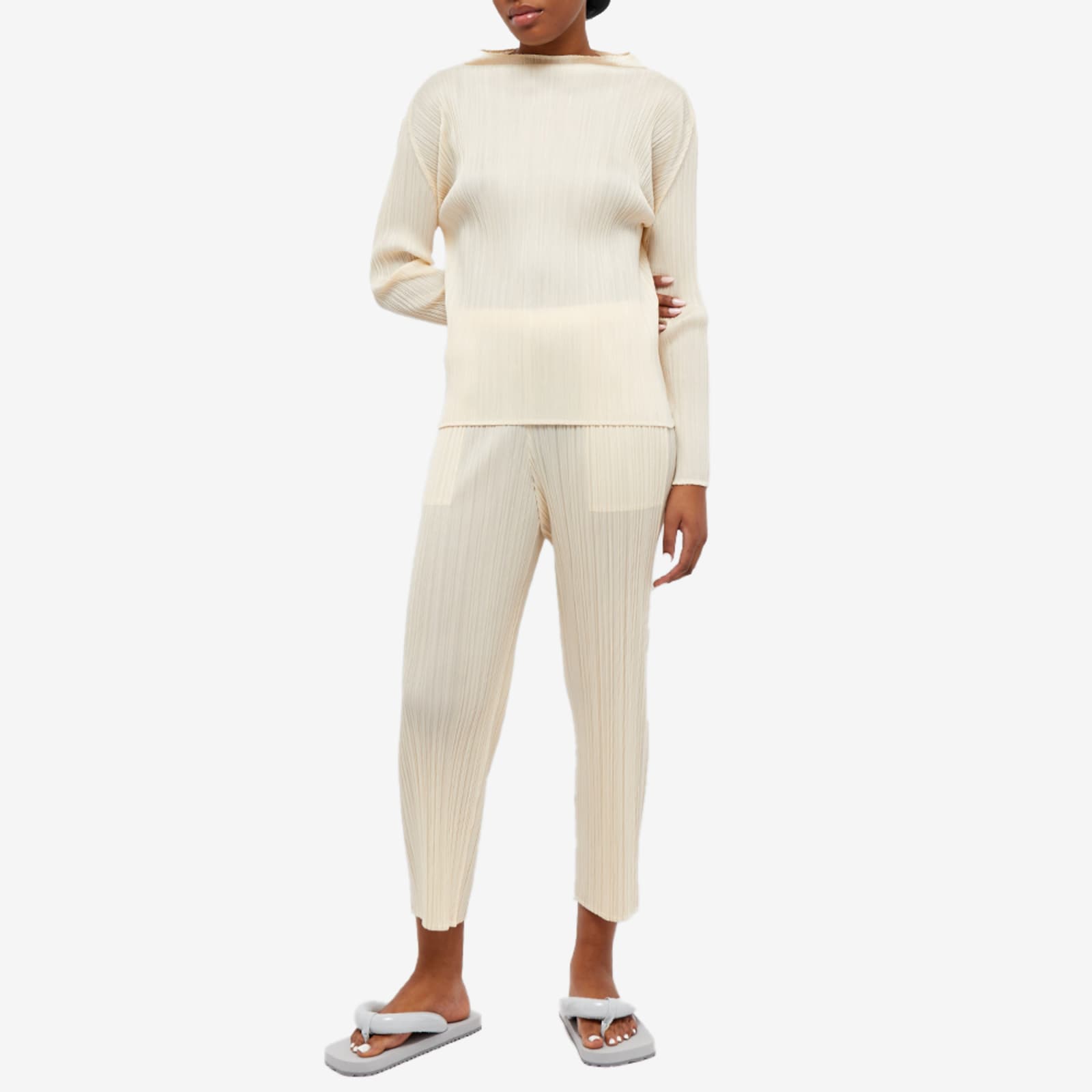 Pleats Please Issey Miyake Shirt - Light Beige