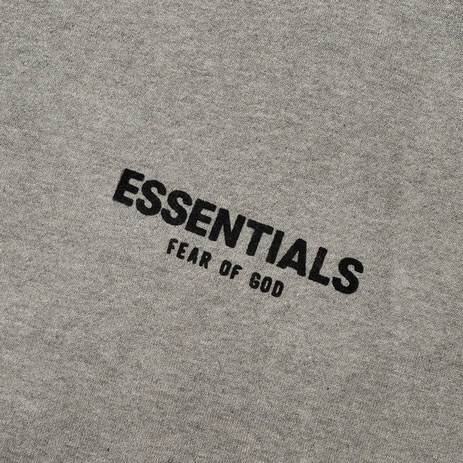FEAR OF GOD ESSENTIALS Logo Crew Neck Sweat Dark Oatmeal END. (US)