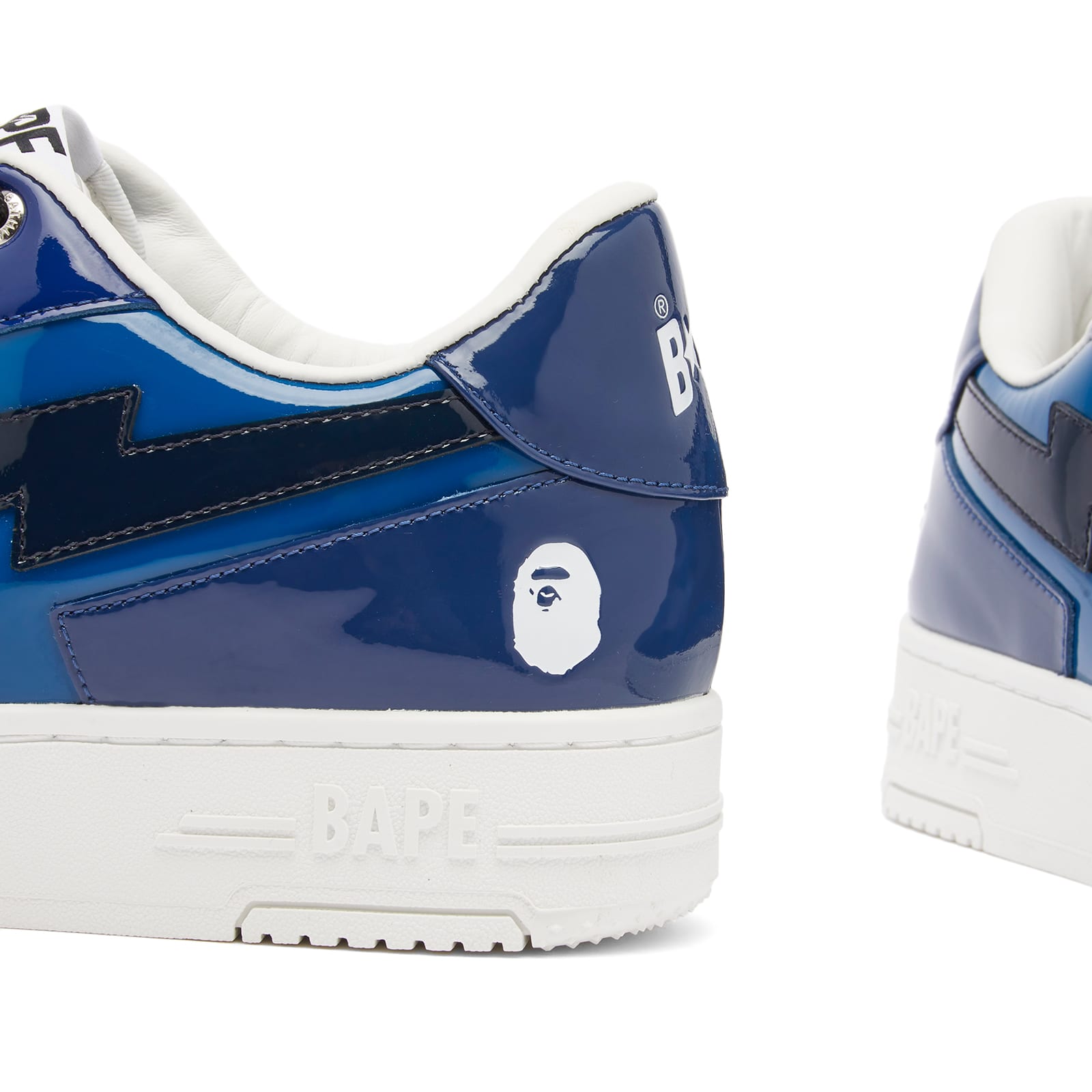 A Bathing Ape Patent Bape Sta Icon Sneaker - Navy