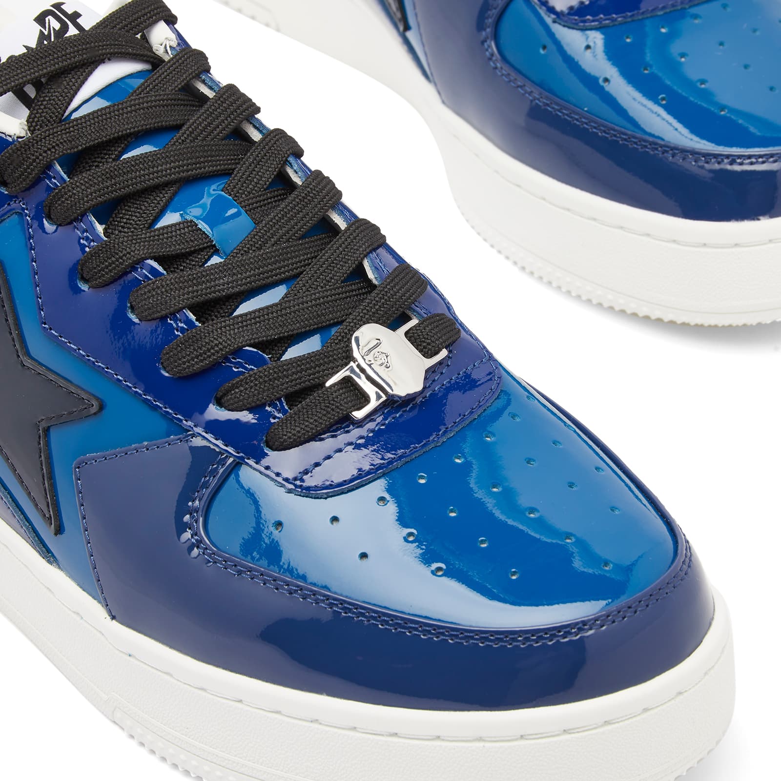 A Bathing Ape Patent Bape Sta Icon Sneaker - Navy