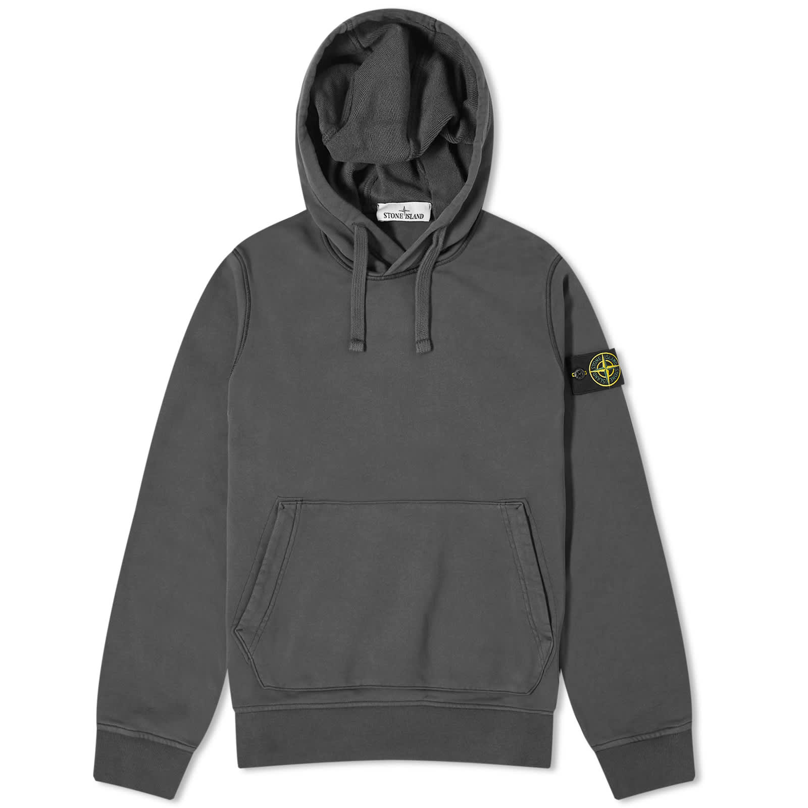 Stone Island Garment Dyed Popover Hoody Charcoal END. (GB)