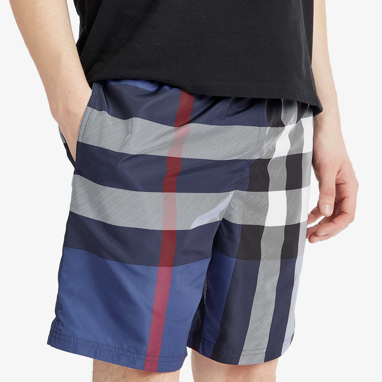 Burberry Guildes Oversize Check Swim Shorts