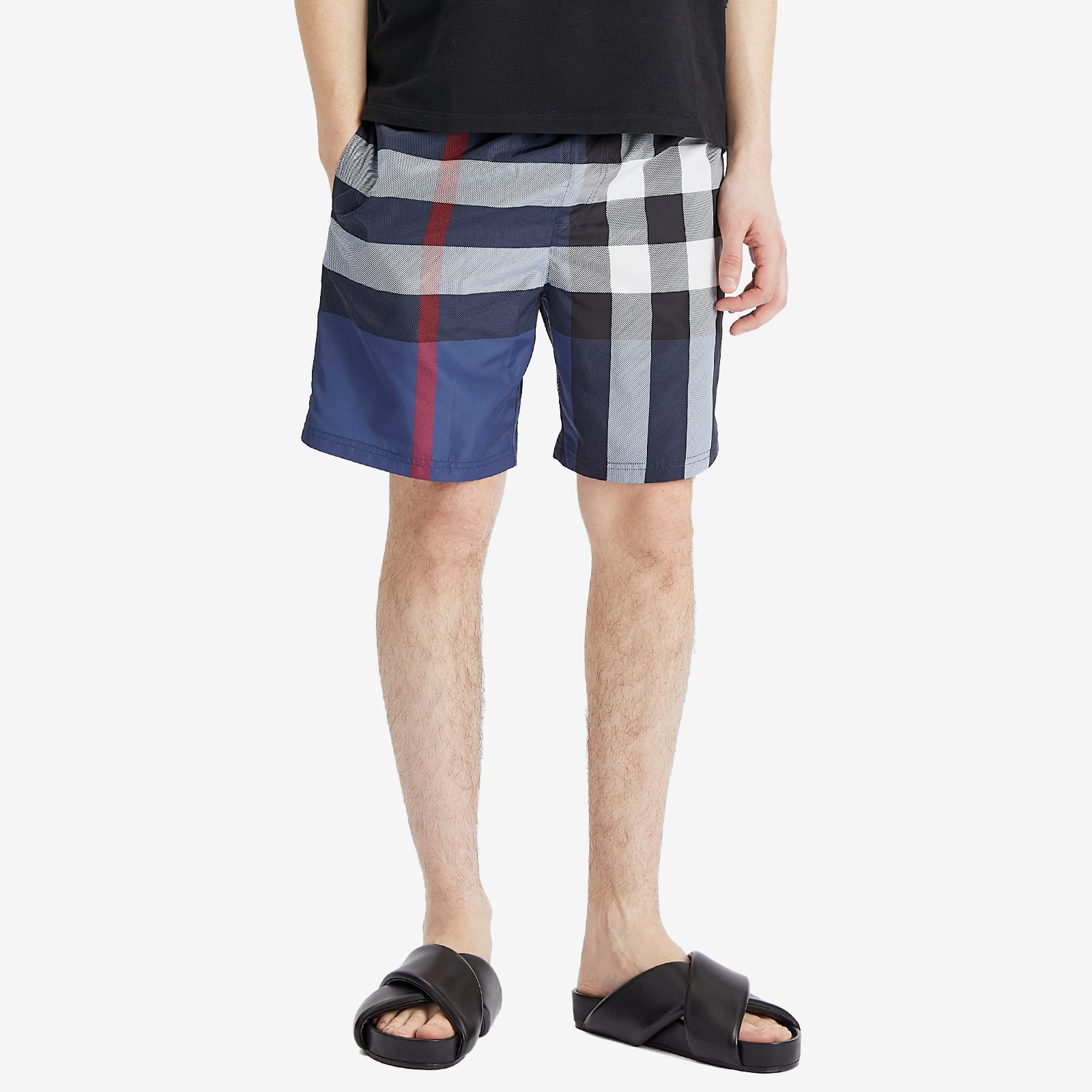 Burberry Guildes Oversize Check Swim Shorts