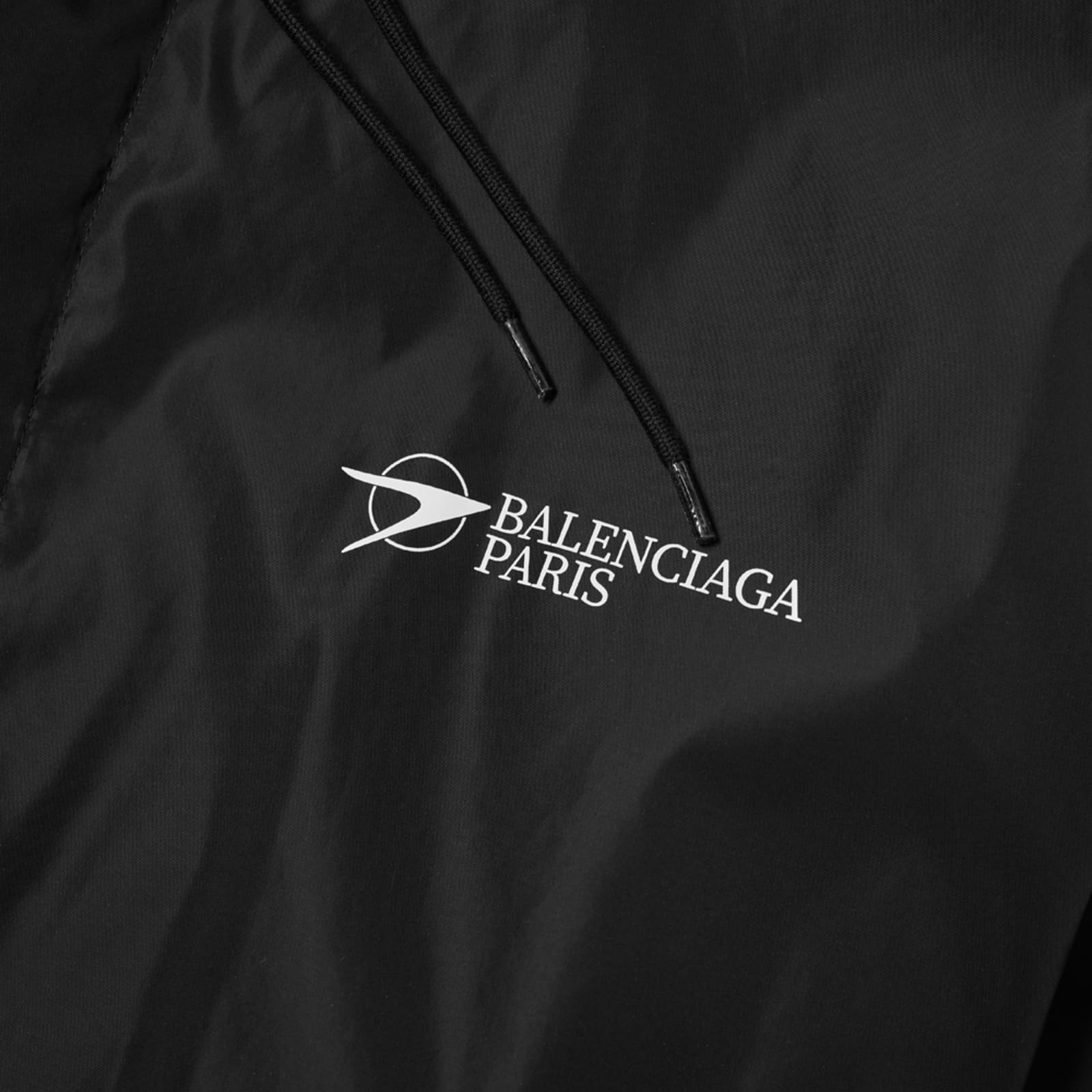 balenciaga windbreaker black