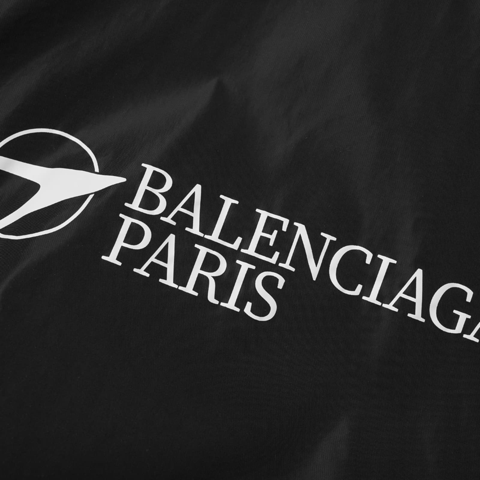 balenciaga windbreaker black