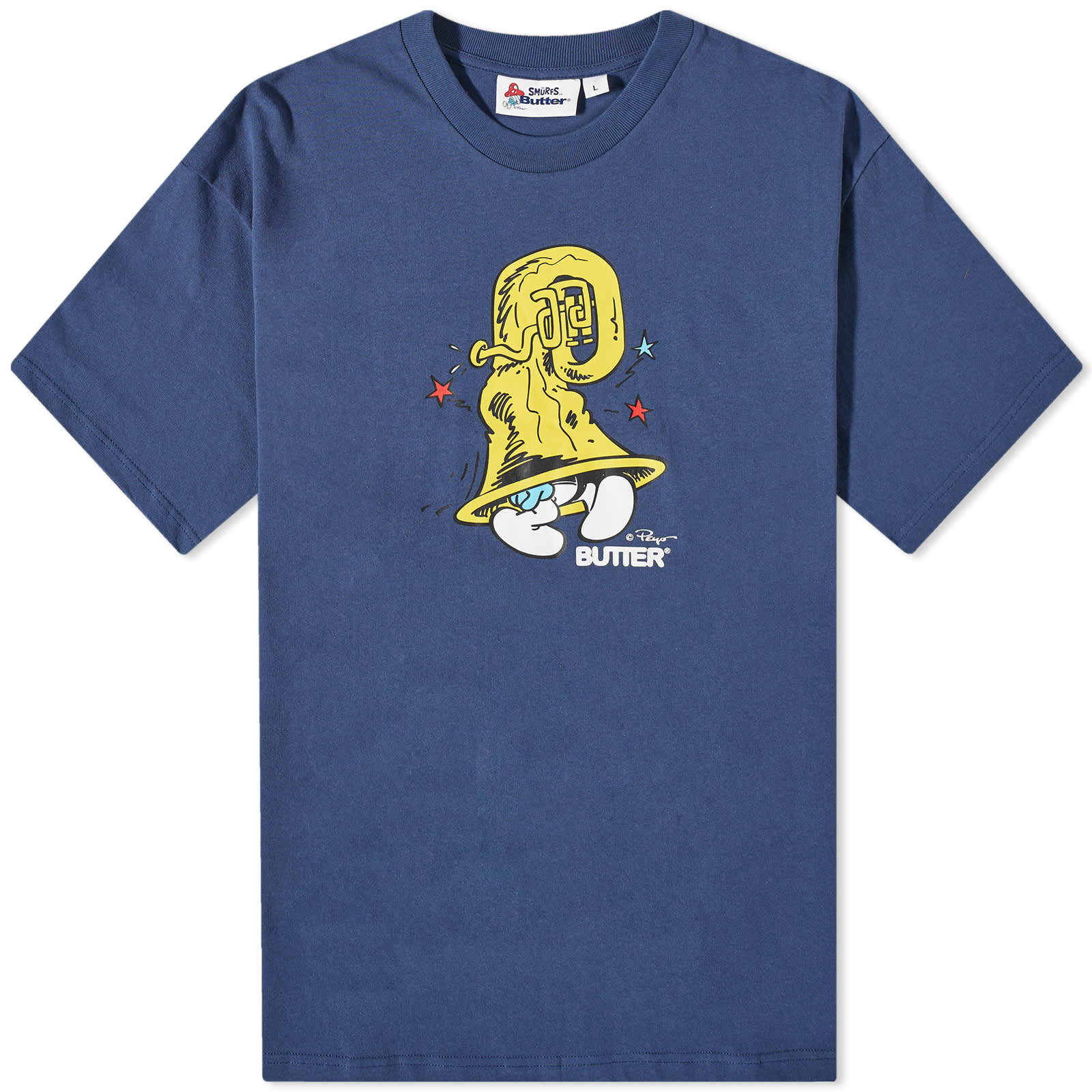 Butter Goods x The Smurfs Harmony TShirt Denim END.